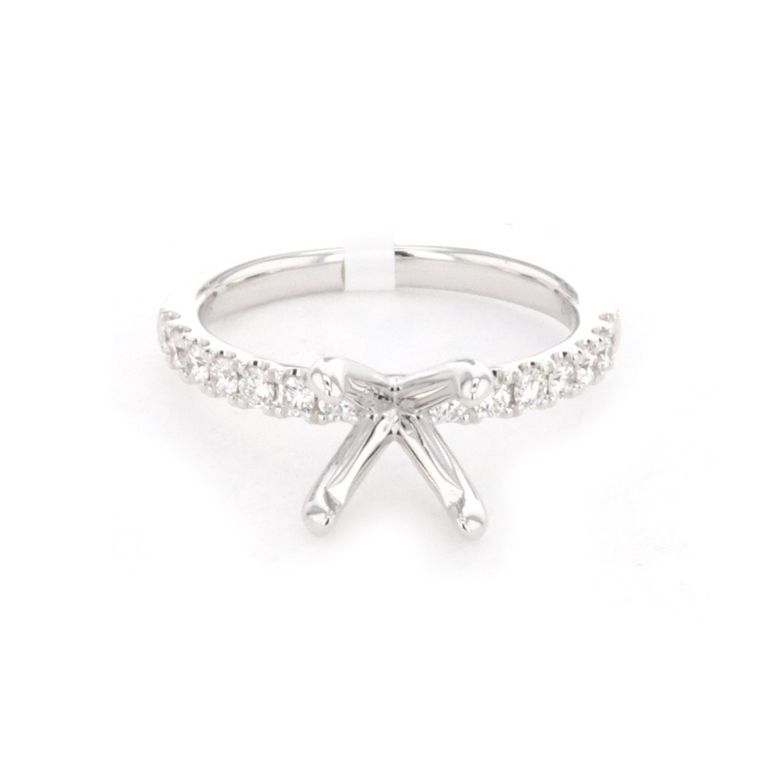 0.40 Carat Diamond Solitaire Engagement Ring for Women - 14K White Gold Wedding Band, Proposal Gift for Her - Perfect for Anniversaries, Valentine's Day & Special Occasions