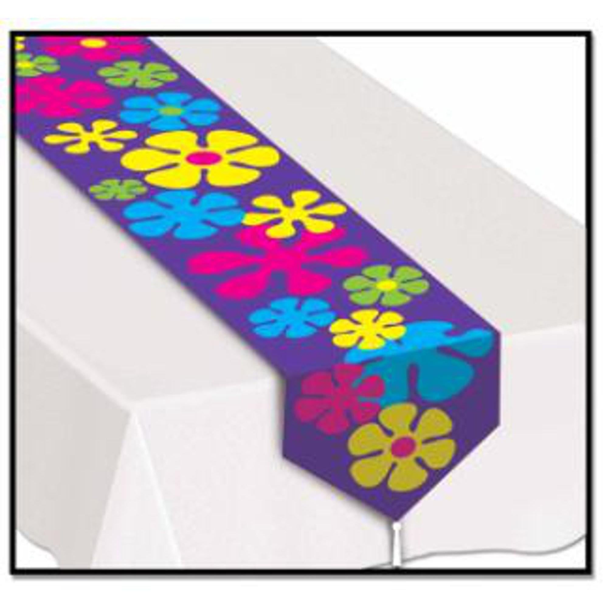 Vintage Floral Printed Table Runner - 11 x 6 Feet Long Decorative Dining Table Cover for Farmhouse, Rustic, or Boho Home Decor - Perfect for Thanksgiving, Christmas, and Dinner Parties