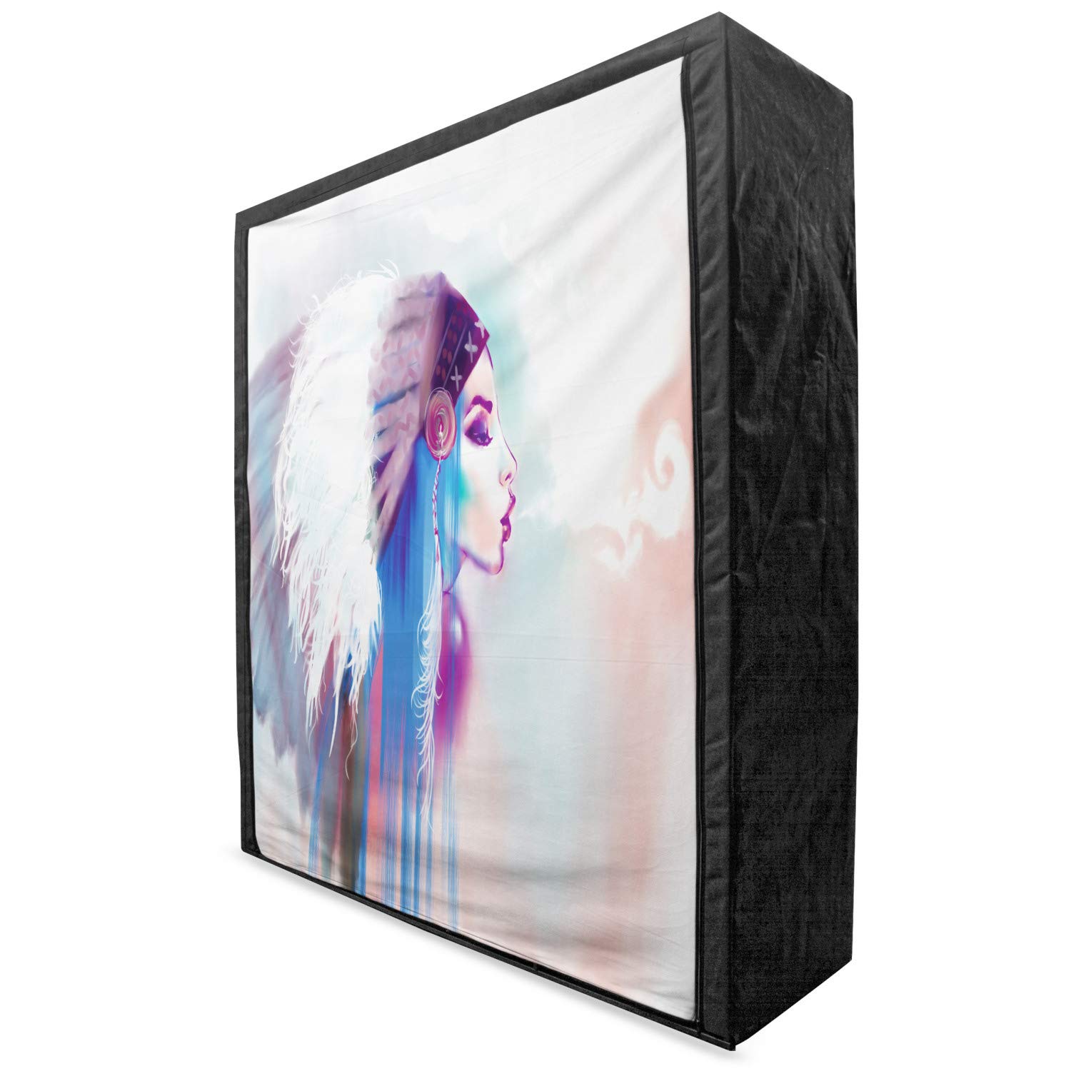 Ambesonne Tribal Portable Fabric Wardrobe - 59