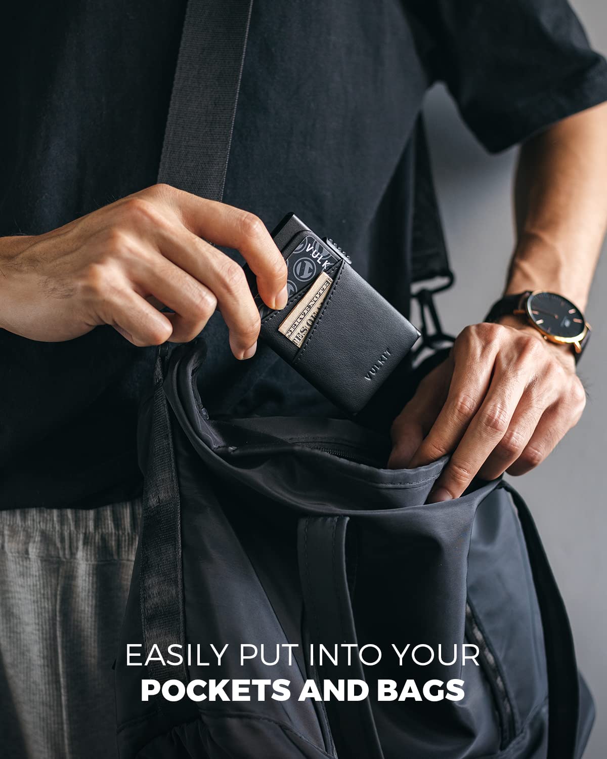 Slim RFID Blocking Metal Wallet - Pop Up Card Holder for Men & Women - Travel & Daily Use