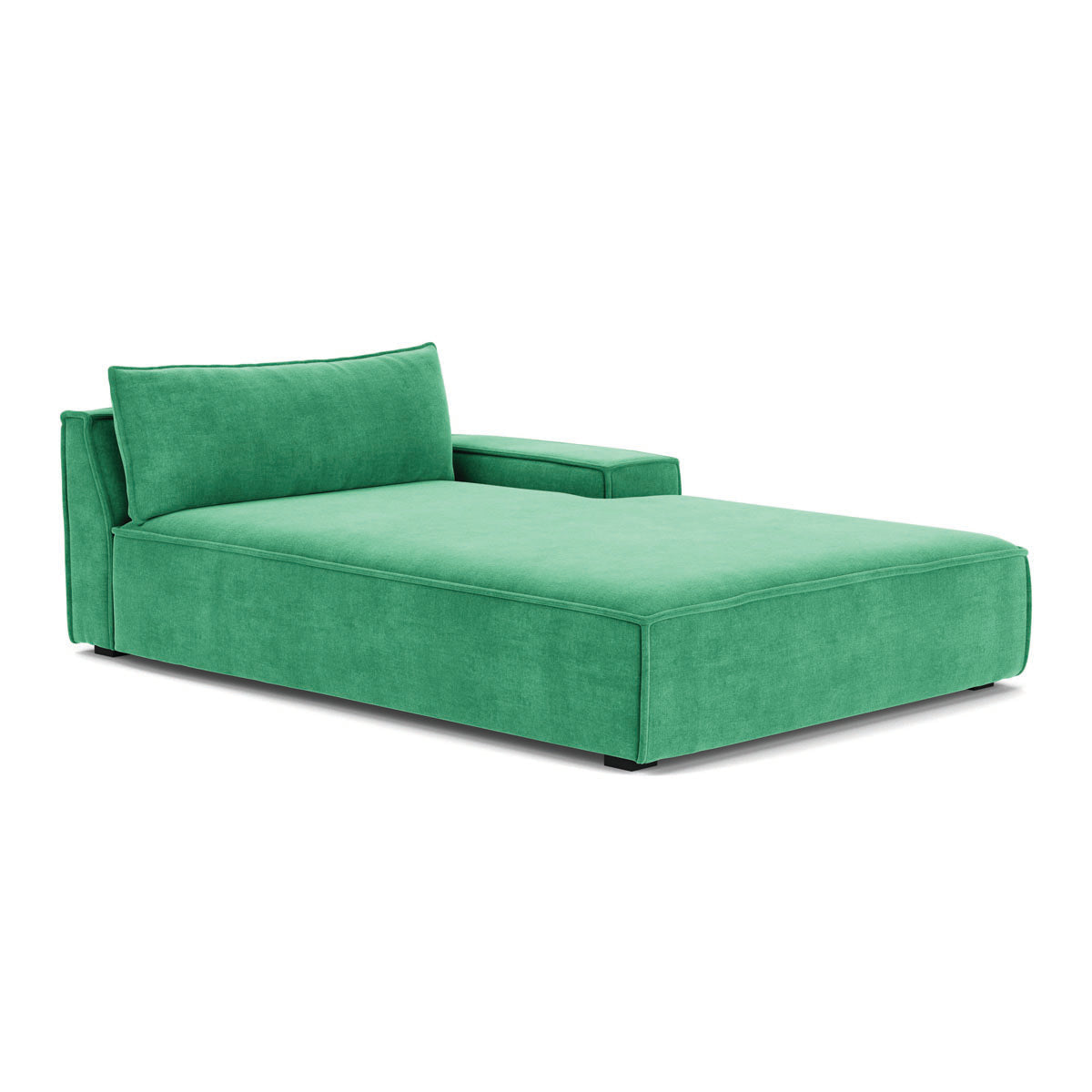 Stylish Daphne Fabric 1-Seater Right Chaise Modular Sofa - Perfect for Small Living Rooms, Apartments & Cozy Spaces