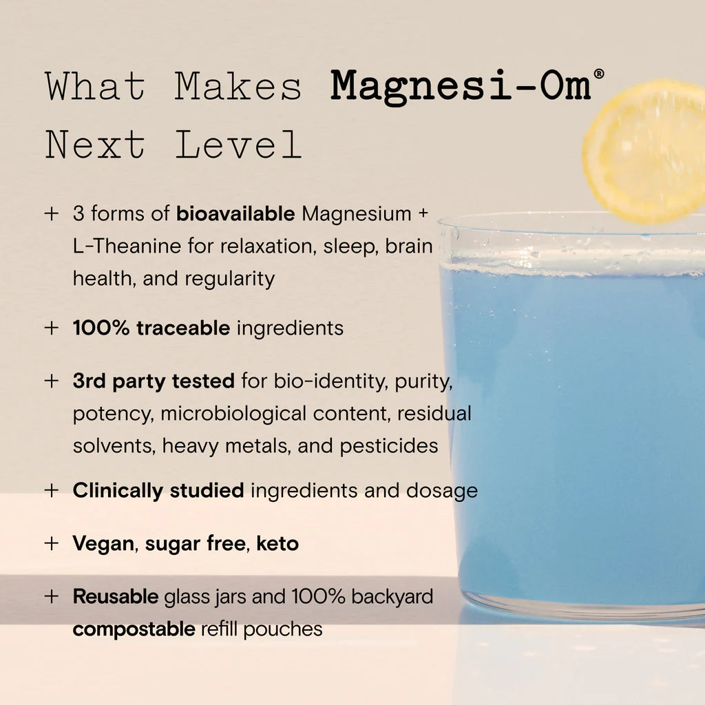 Moon Juice Magnesi-Om Magnesium Supplement for Stress Relief & Sleep Support – Boost Relaxation & Recovery for Busy Lifestyles
