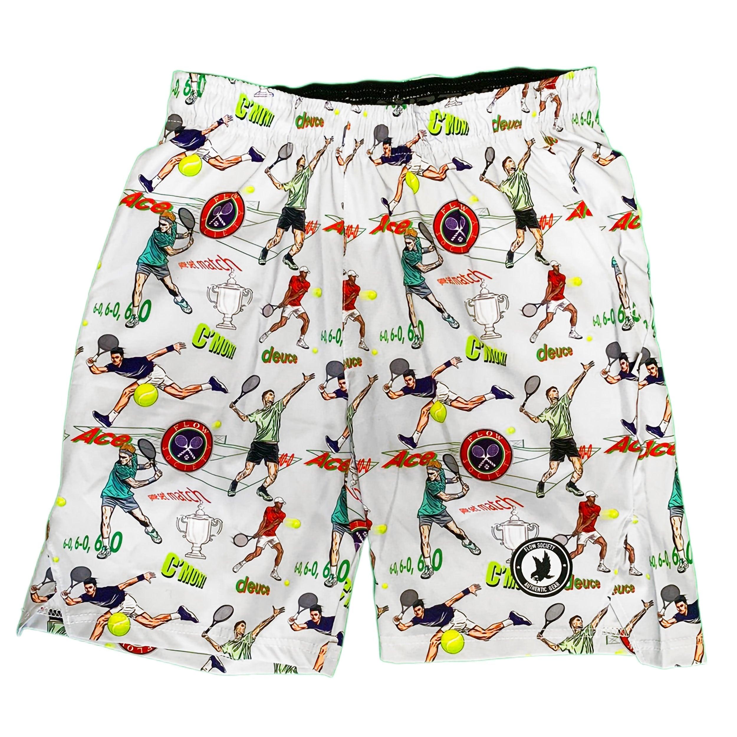 Boys' Tennis Shorts - Breathable Quick-Dry White Athletic Shorts for Kids | Perfect for Tennis, Running, Gym & Casual Wear