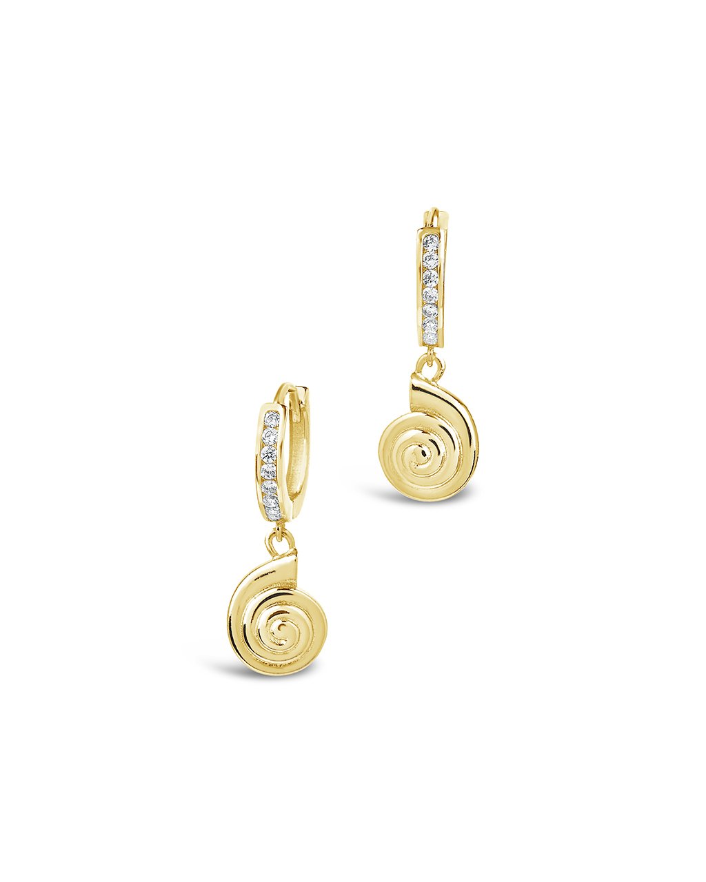 Shark Eye Micro Hoops - 14K Gold Plated Tiny Hoop Earrings for Women | Minimalist Dainty Everyday Jewelry | Perfect for Work, Date Night & Casual Outfits