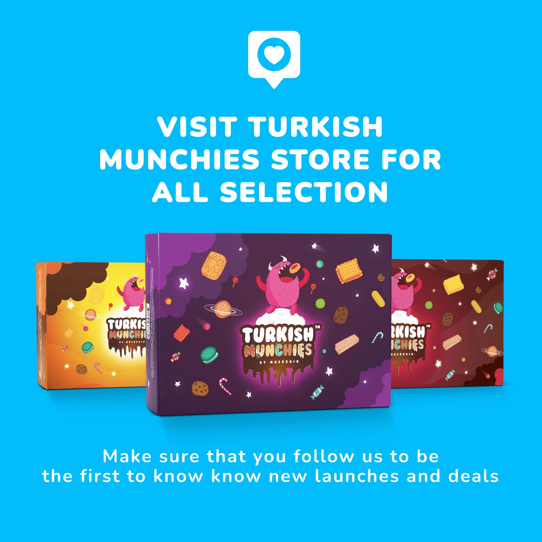 Premium International Snack Box - 32 Full-Size Exotic Snacks from Turkey & Worldwide | Unique Gourmet Candy & Food Gift Set | Perfect for Office Treats, Party Favors & Care Packages