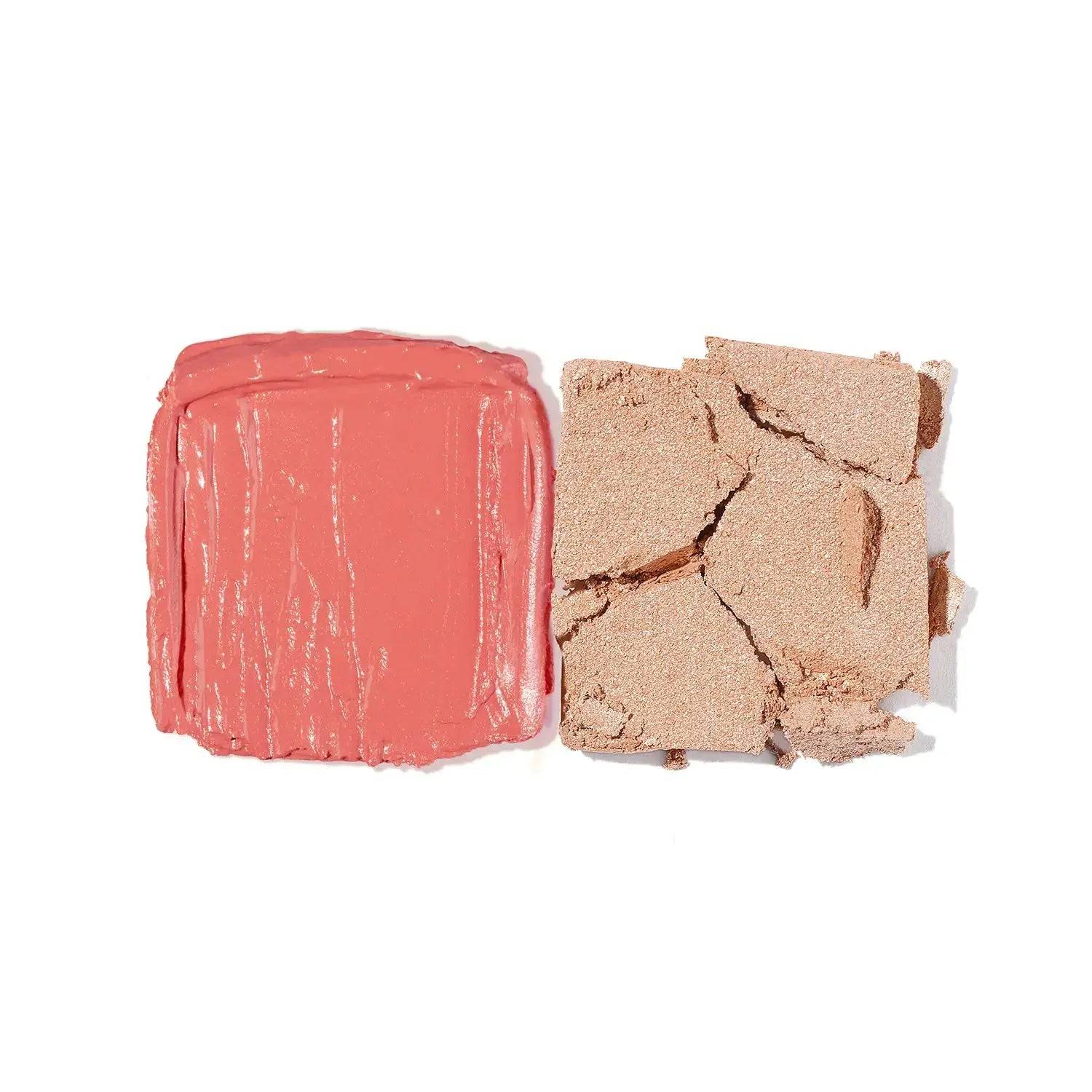 Mini Rose Cheek Duo Blush & Highlighter Set - Natural Pink Makeup for Glowing Cheeks - Perfect for Everyday Wear & Special Occasions