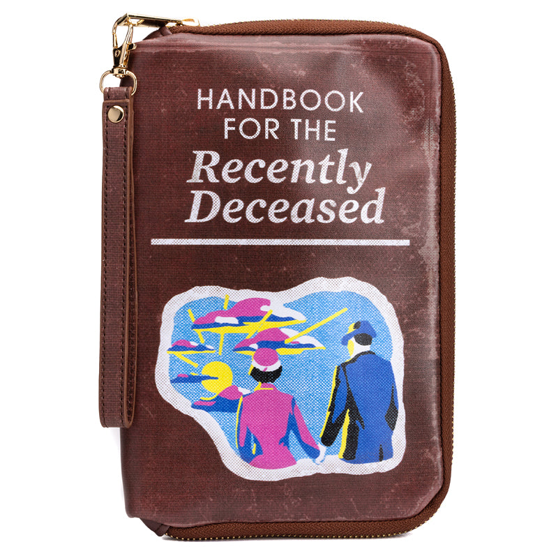 Beetlejuice Handbook for the Recently Deceased Accessory Pouch - Gothic Cosplay Bag for Halloween Costumes & Movie Collectibles