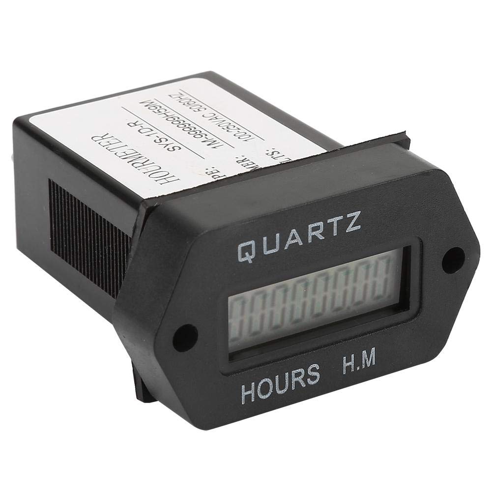 Industrial Digital Timer Counter 100V-250VAC with LED Display - Accurate Time Accumulation for Manufacturing, Lab Equipment & Process Control