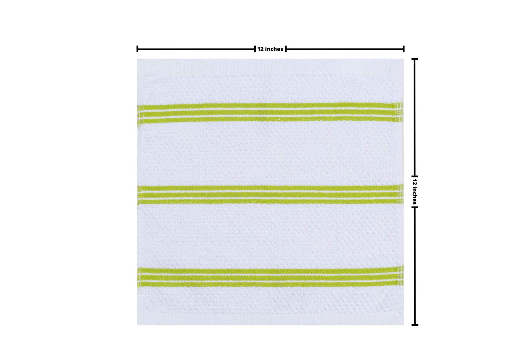 Premium 8-Pack Cotton Dish Cloths - Super Absorbent 12