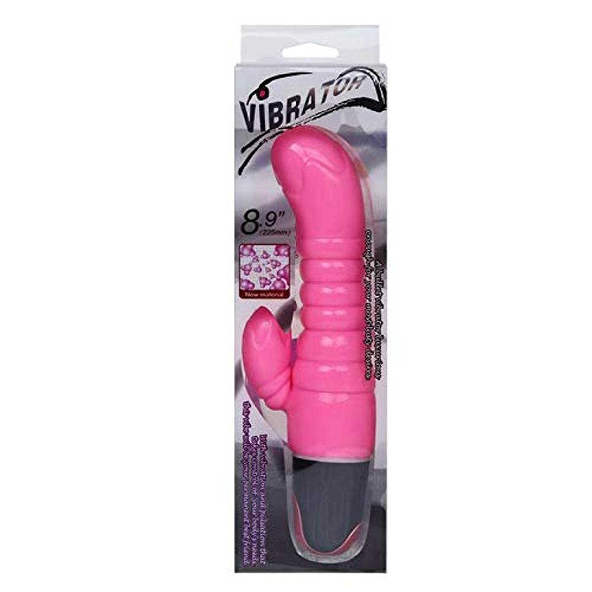 BAILE 22.5cm Pink Vibrator for Women - Waterproof Silicone Adult Toy for G-Spot & Clitoral Stimulation - Perfect for Solo Play, Couples & Sensual Massage