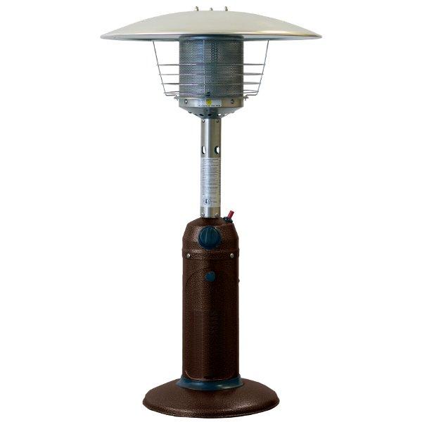 Outdoor Tabletop Patio Heater with Hammered Bronze Finish - Portable Heating for Deck, Garden, and Backyard Gatherings
