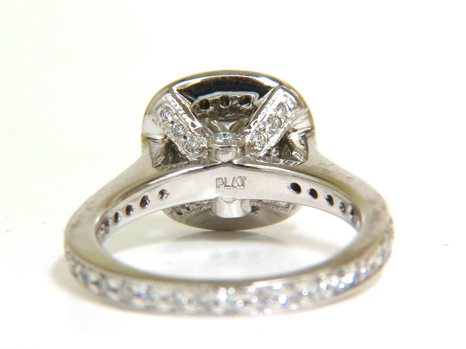 GIA Certified 2.63 Carat Halo Cushion Cut Diamond Engagement Ring in Platinum I/VS1 - Perfect for Proposals, Weddings & Anniversary Gifts