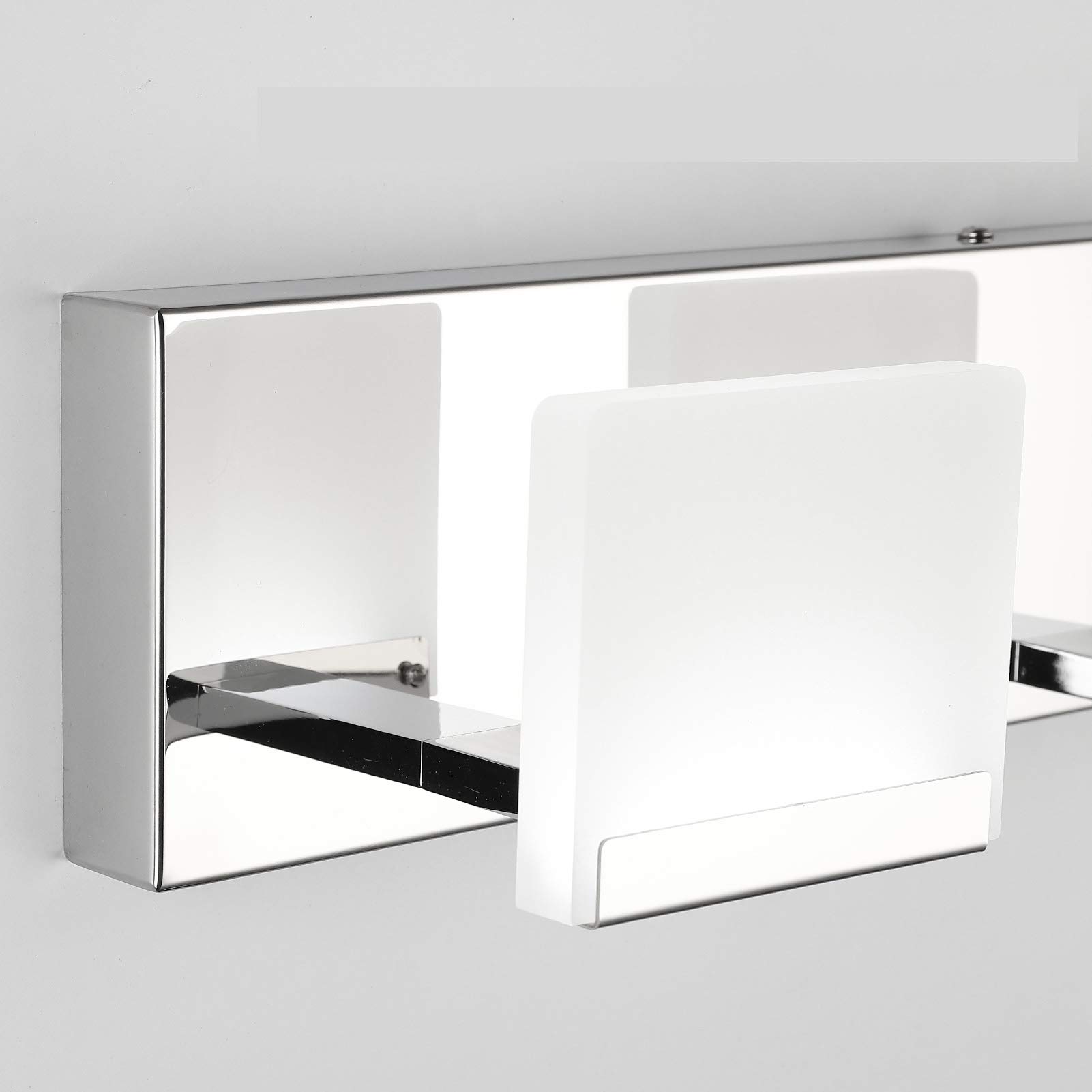 Ralbay 3-Light LED Modern Bathroom Vanity Light - Acrylic & Stainless Steel Wall Sconce for Bathroom Mirror Lighting - Perfect for Home, Spa, Hotel Decor