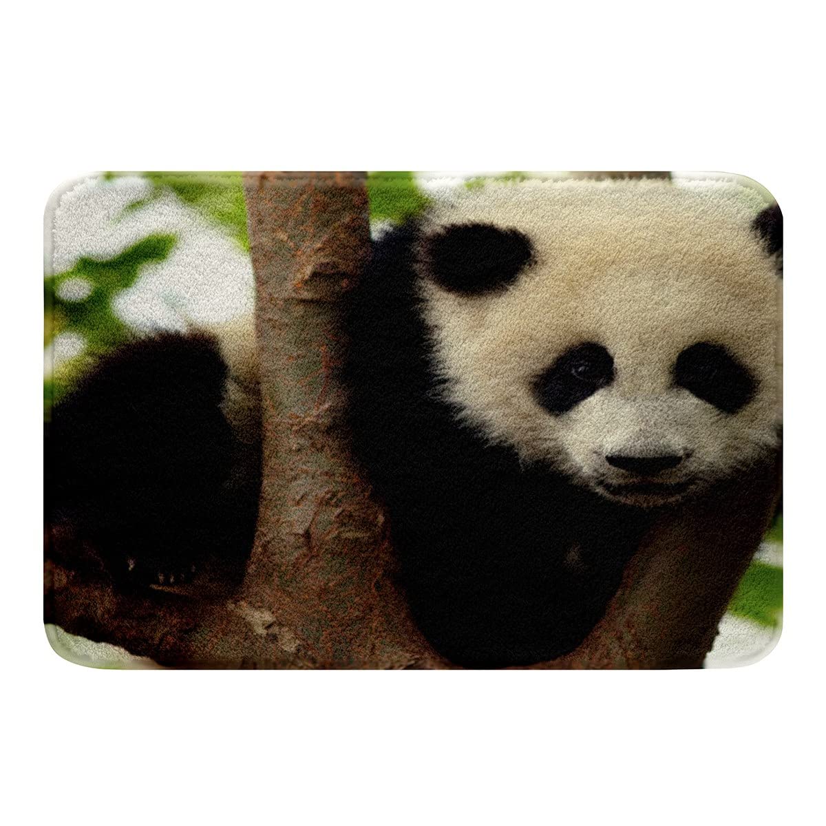 Feelyou 3D Panda Bath Mat - Non-Slip Soft Microfiber Rug for Bathroom & Bedroom Decor