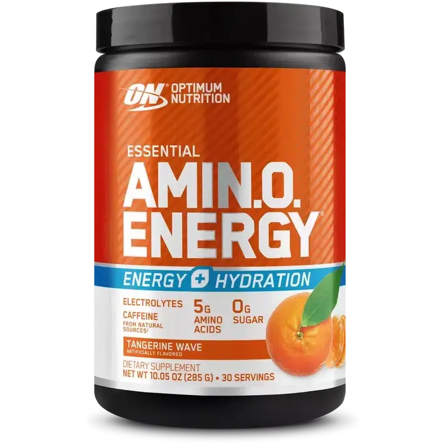 Optimum Nutrition Essential AmiN.O. Energy + Electrolytes Powder - Pre Workout Supplement for Athletes & Fitness Enthusiasts - Boost Performance & Hydration During Training, Gym & Sports