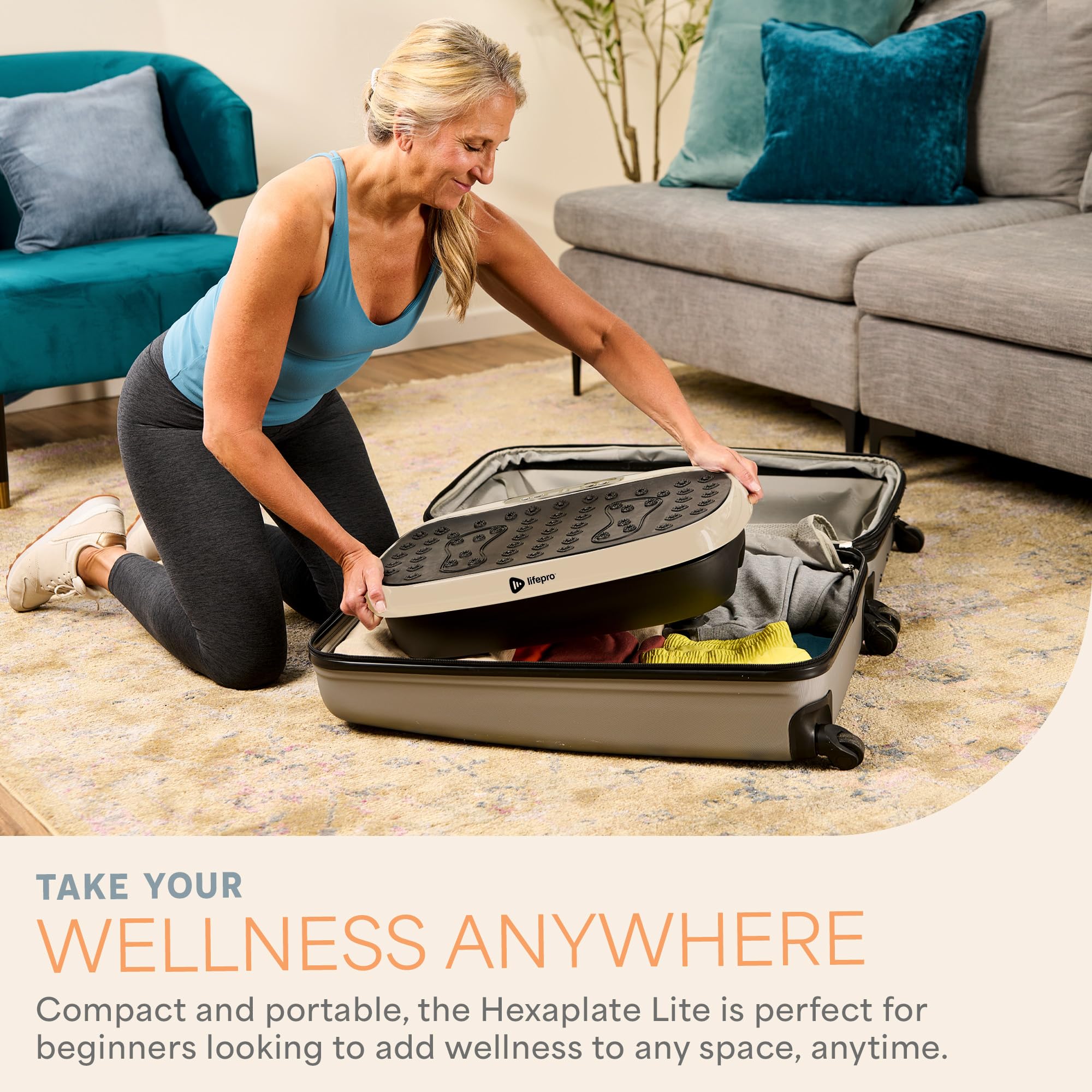 Lifepro Vibration Plate Exercise Machine with Magnetic Acupoints - Full Body Vibration Platform for Weight Loss, Muscle Toning & Lymphatic Drainage - Ideal for Home Gym, Beginners & Post-Workout Recovery - Perfect for Fitness Enthusiasts & Physical Therapy