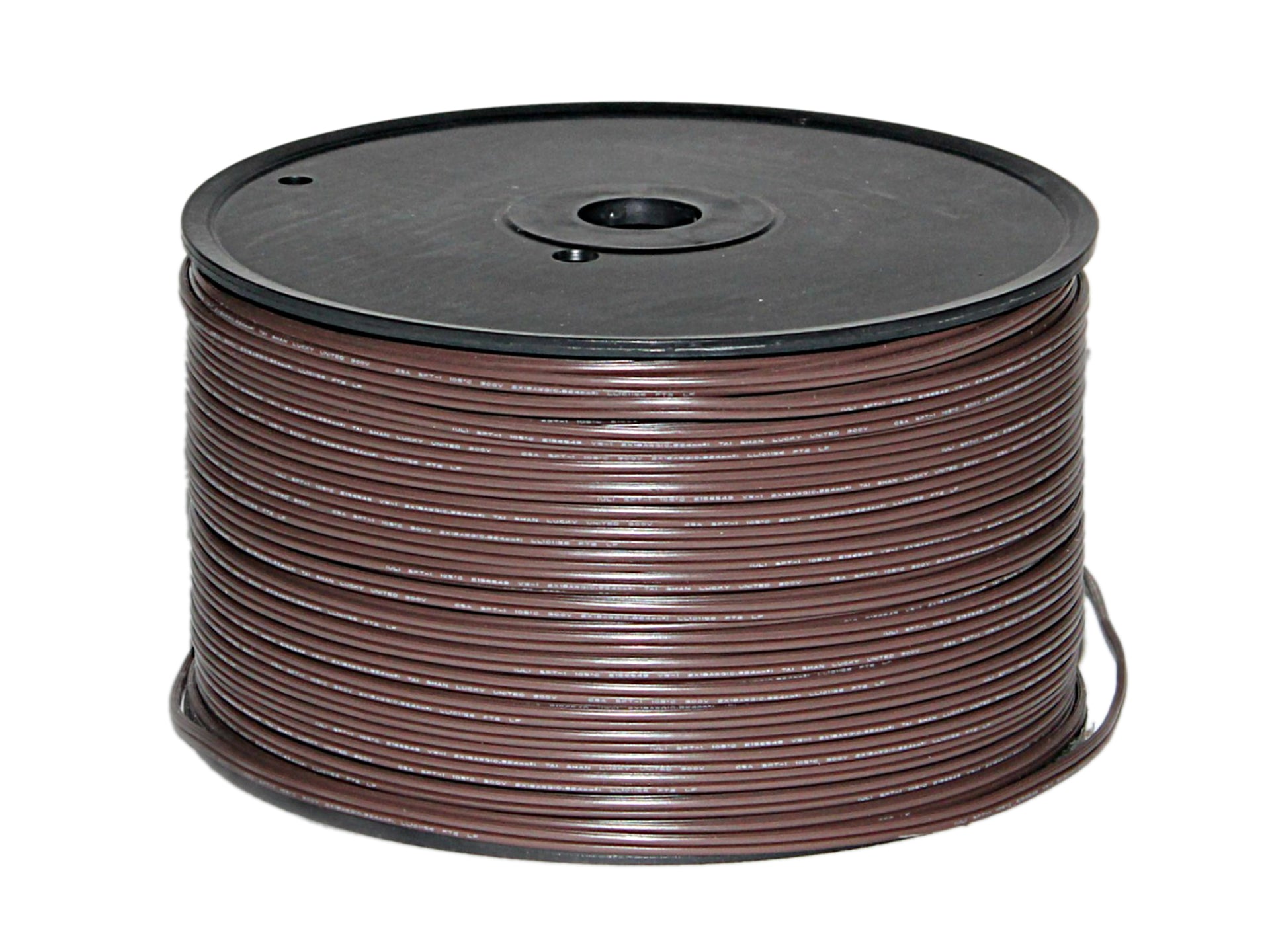 1000' Spool of SPT-1 Brown Zip Cord - Outdoor Extension Cord for Christmas Lights, Holiday Decorations & Landscape Lighting