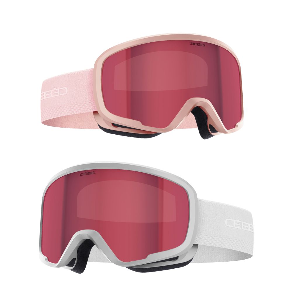 Cebe Hoopoe Kids Ski Goggles for Girls & Boys Ages 5-10, Pink Anti-Fog Snow Goggles - Perfect for Skiing, Snowboarding & Winter Sports