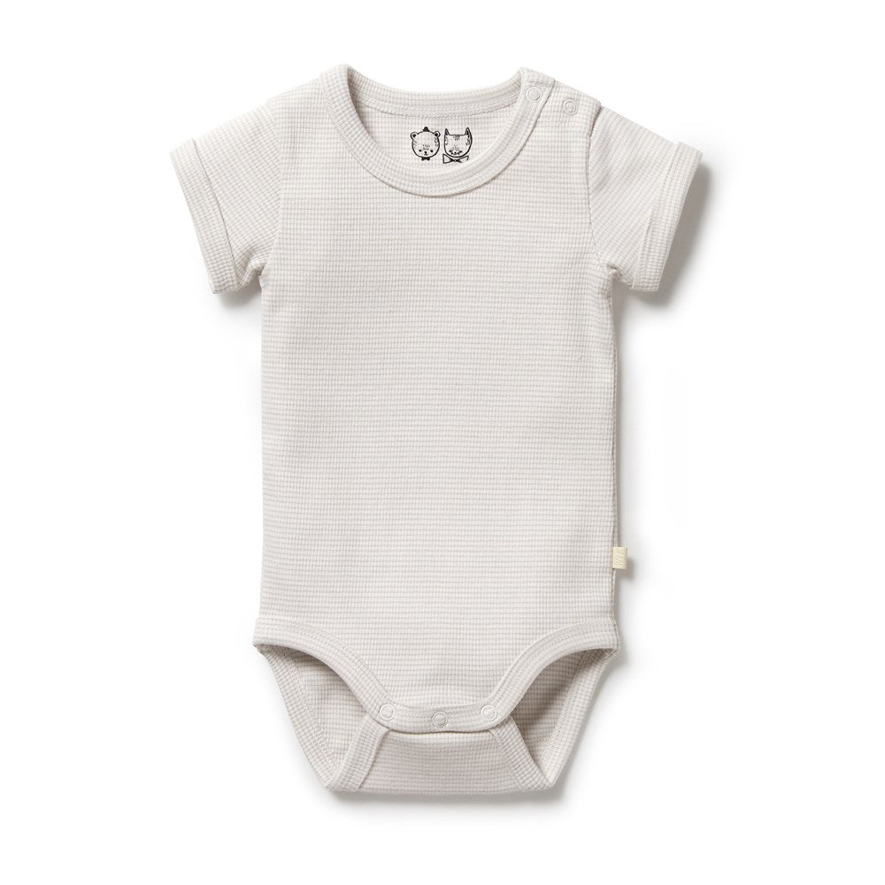 Organic Stripe Rib Bodysuit - Soft Cotton Baby Onesie for Newborns & Infants | Perfect for Playtime, Photo Shoots & Everyday Comfort