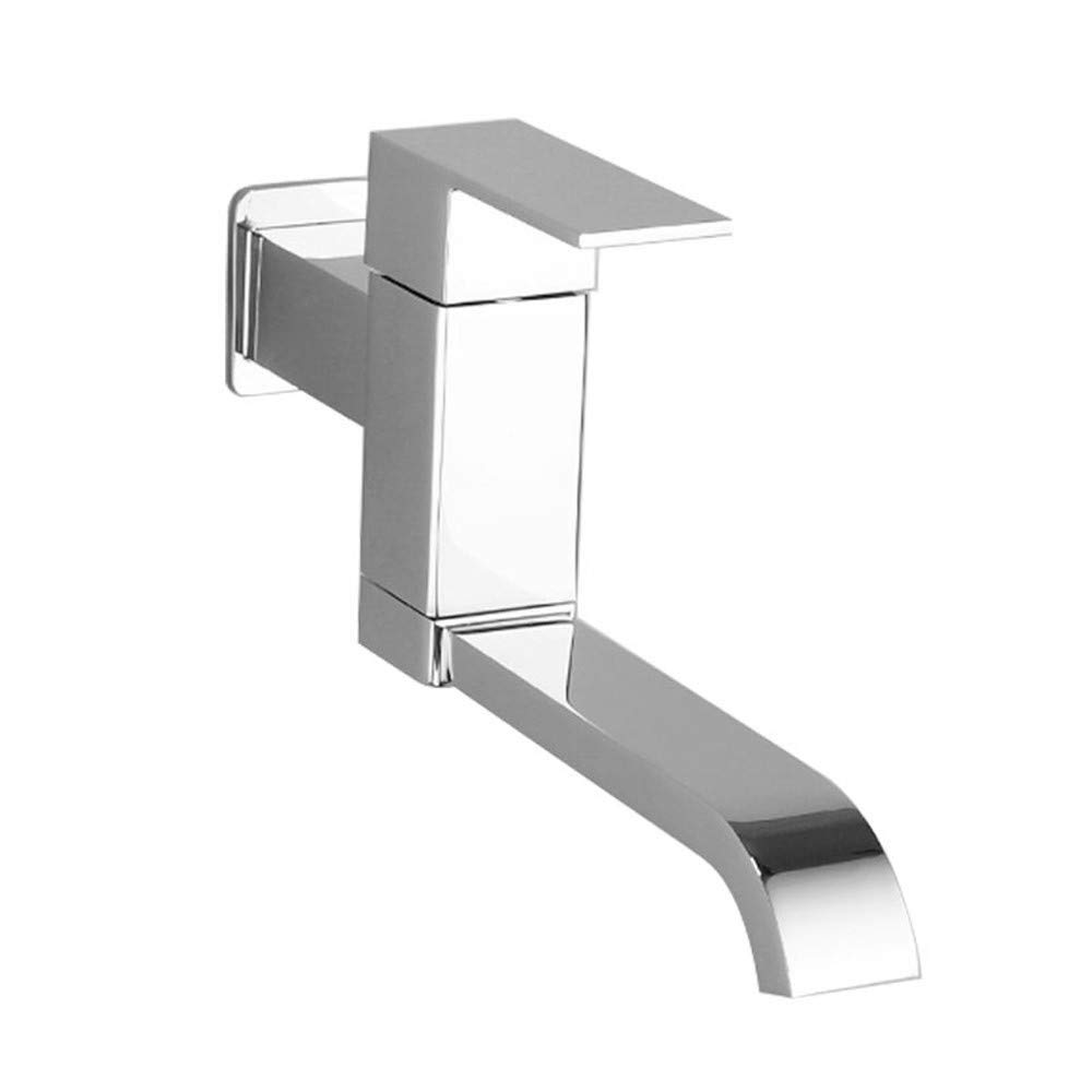 Bronze Bathroom and Kitchen Faucets - Wall-Mounted Single Cold Water Tap with Extended Spout for Balcony, Mop Pool, Laundry, and Utility Sinks | Durable Water-Tap for Home and Commercial Use