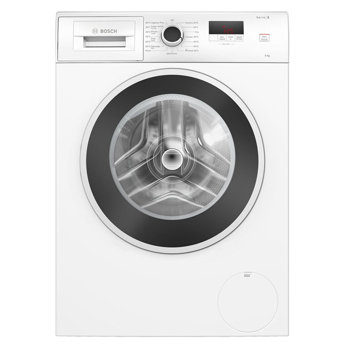 Bosch Series 2 8kg Front Load Washing Machine WGE03408AU - Energy Efficient, Quiet Laundry Appliance for Apartments & Small Homes