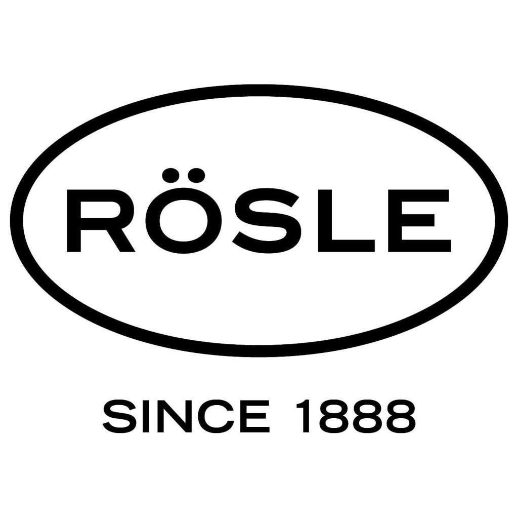 Rosle 10050 Stainless Steel Kitchen Skimmer with Hook - 3.9 Inch Diameter - Perfect for Deep Frying, Pasta Draining & Soup Serving - Silver