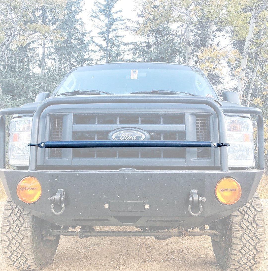 Aluminess Universal Front Bumper with Removable Crossbar for Off-Road Trucks & SUVs - Heavy Duty Protection for Adventure & Overlanding