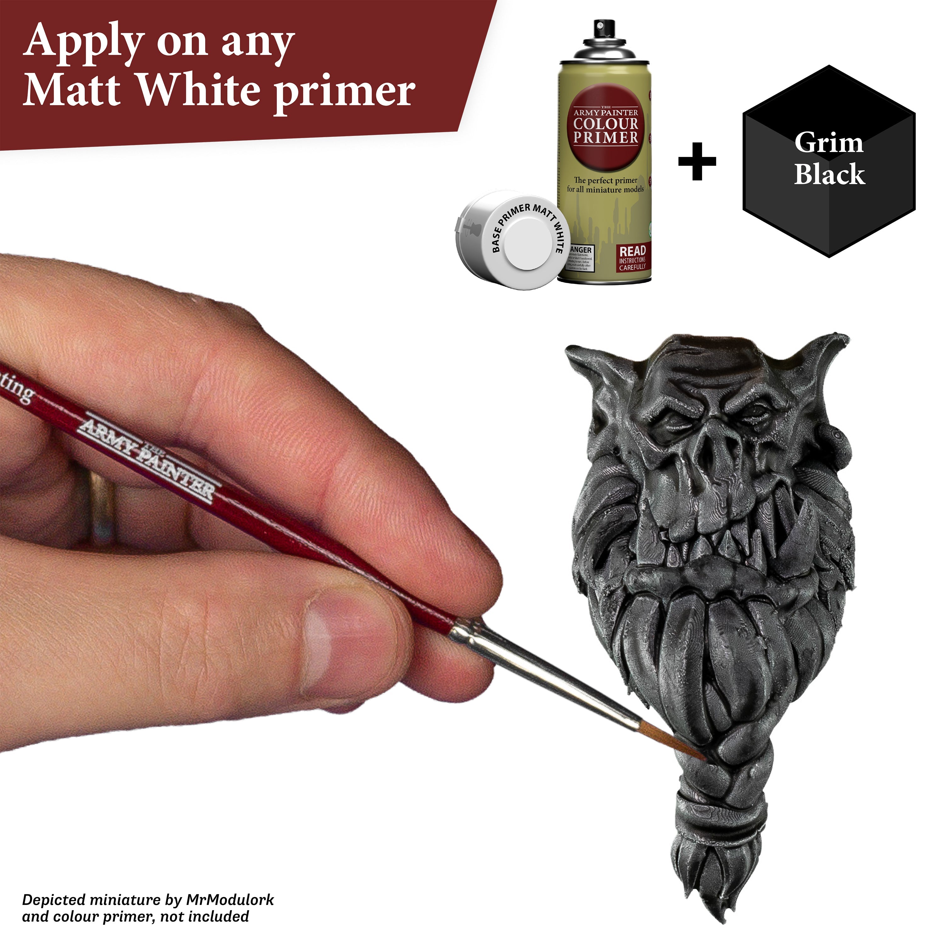 Speedpaint: Grim Black - Premium Matte Black Acrylic Paint for Miniatures & Models - Perfect for Warhammer, D&D, and Tabletop Gaming