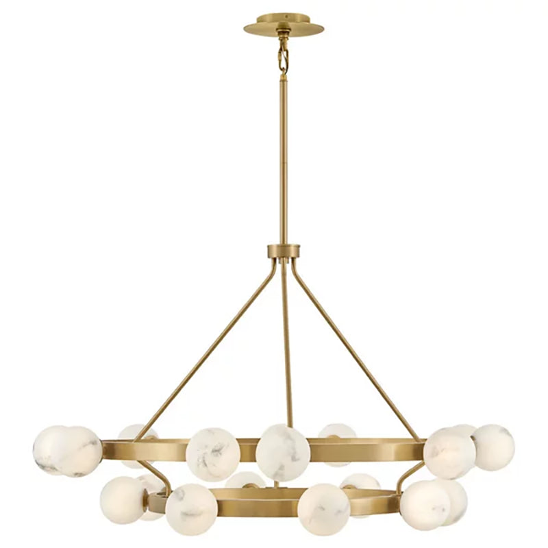 Harold Art Glass Ball Multi-Tier Chandelier - Elegant Crystal Ceiling Light Fixture for Dining Room, Living Room, Bedroom, and Entryway Lighting Decor