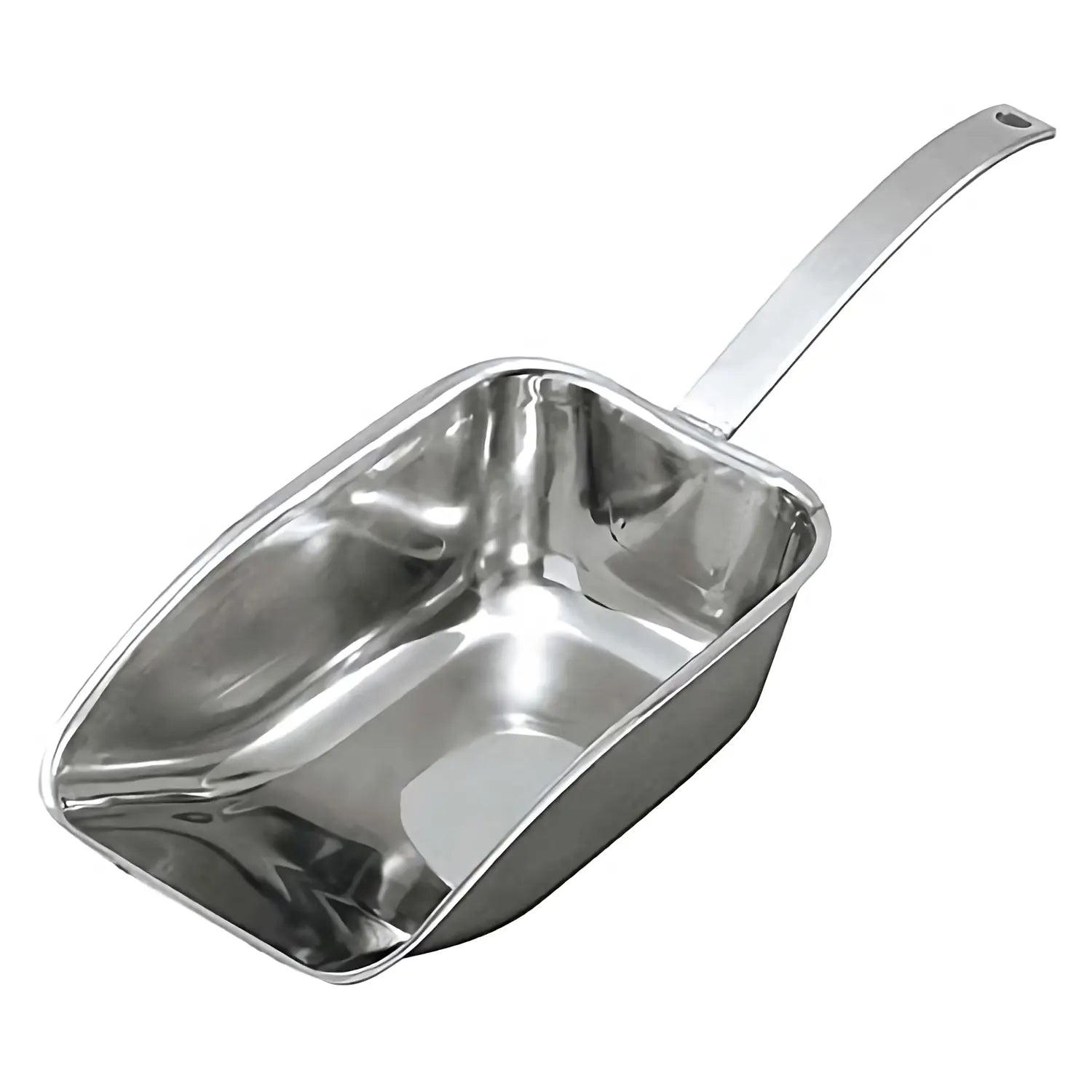 Premium Stainless Steel Ice Scoop with Flat Handle - Durable & Rust-Free for Cocktails, Smoothies, and Home Bar Use