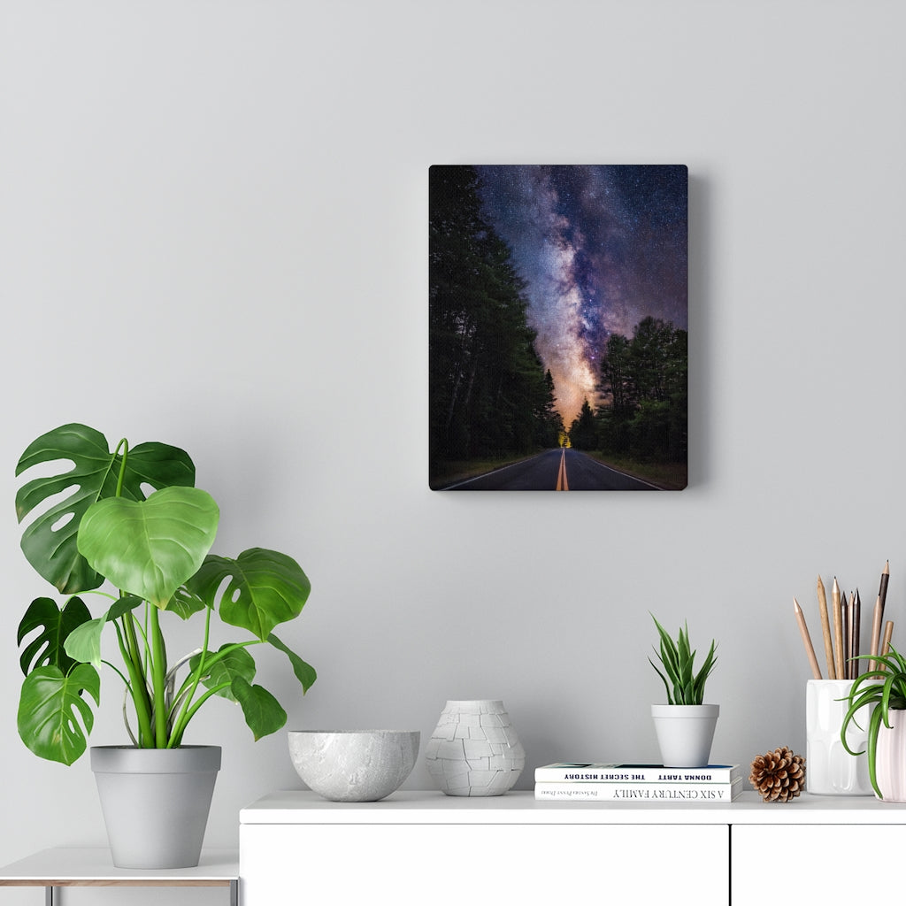 Starry Night Canvas Print - Van Gogh Inspired Road Wall Art Decor for Living Room, Bedroom & Office - Premium Wall Hanging for Home Decoration