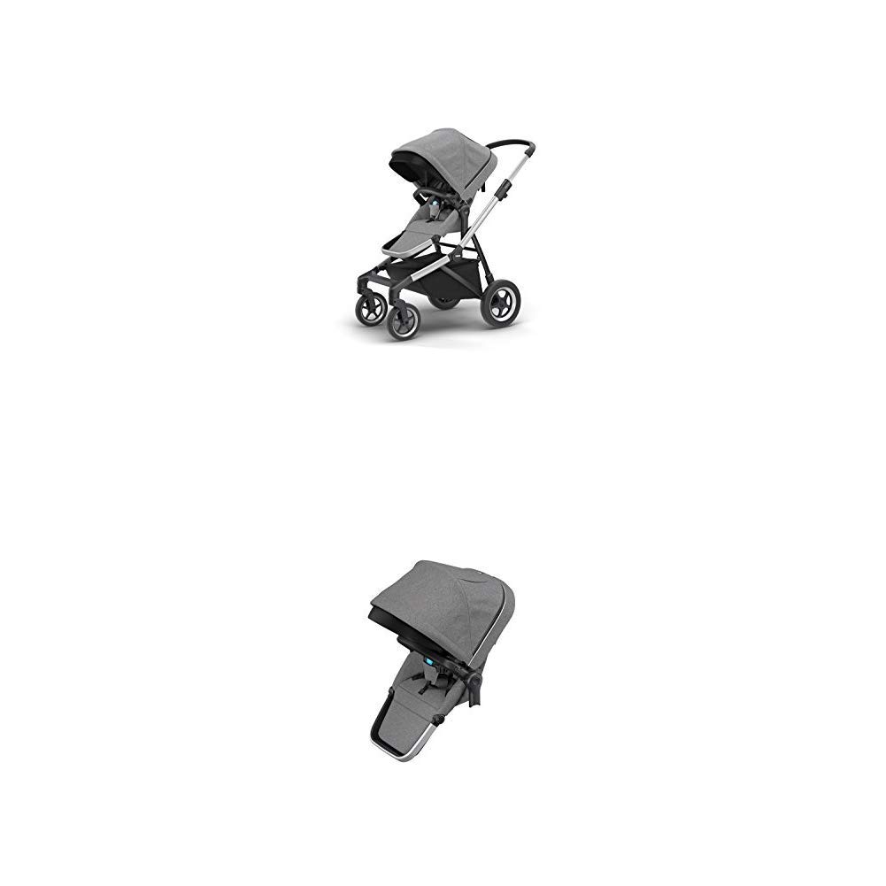 Thule Sleek City Stroller - Lightweight Compact Baby Stroller for Urban Travel | Perfect for Shopping, Commuting & City Adventures