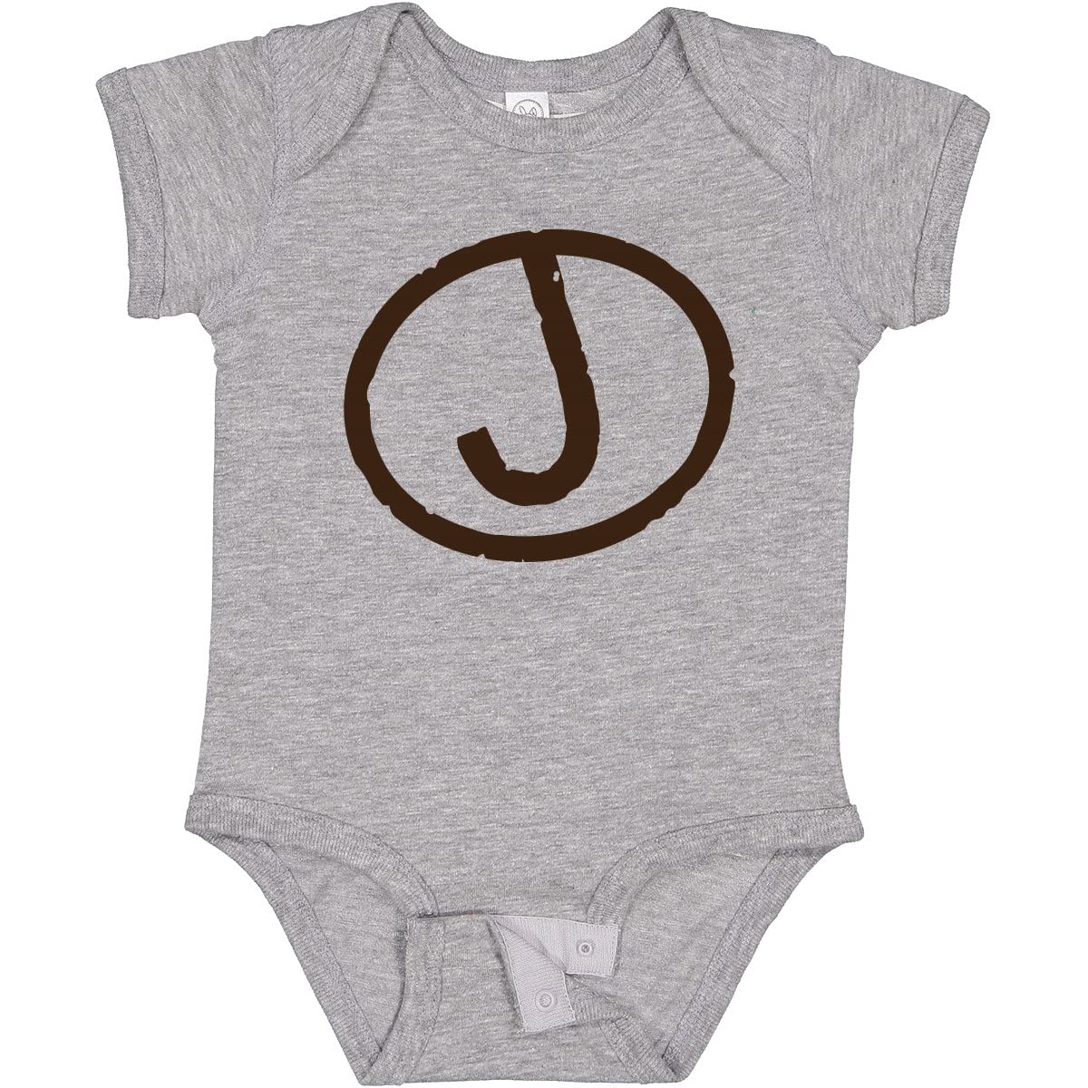 Inktastic Monogram Letter J Baby Bodysuit - Personalized Cotton Onesie for Newborns & Infants - Perfect for Gifts, Photo Shoots & Everyday Wear