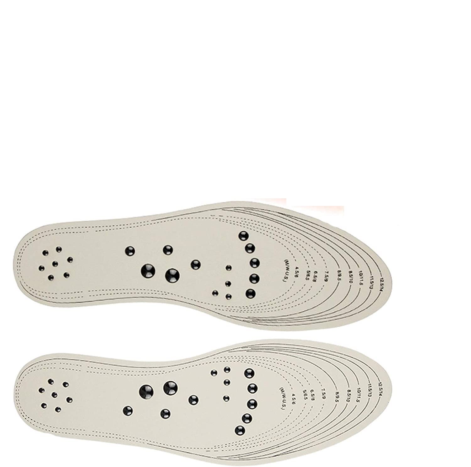 Magnetic Reflexology Insoles for Pain Relief - Orthotic Massage Shoe Inserts with Acupressure Points, Breathable & Cut-to-Size for Foot Fatigue, Improved Blood Circulation - Perfect for Work, Running & Daily Comfort