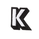 3D Alphabet Letter K - Small Size for DIY Crafts, Home Decor, Scrapbooking & Kids Learning Activities