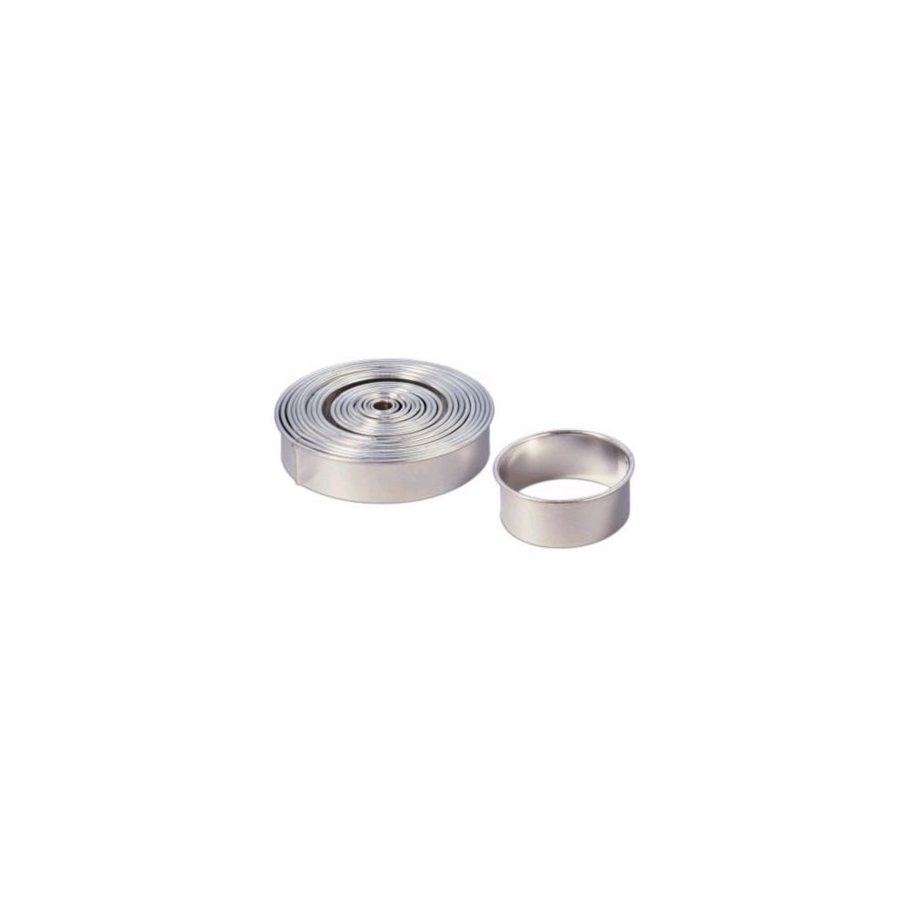 JB Prince 20-Piece Stainless Steel Round Cookie Cutter Set for Baking, Pastry Decorating, and DIY Crafts - Perfect for Christmas, Wedding, and Holiday Treats