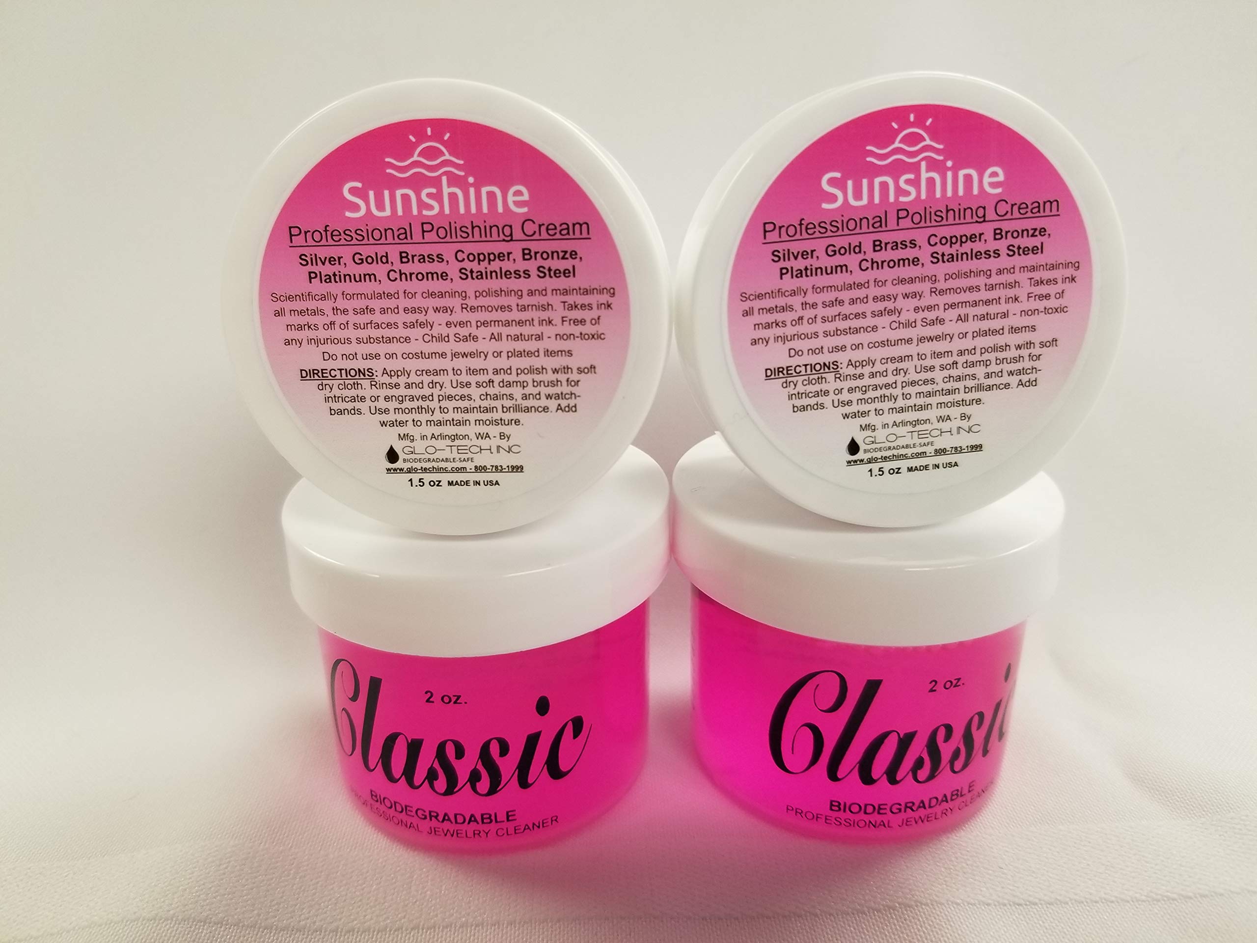 Premium Jewelry Cleaner & Polish Kit (2-Pack) - Safe for Gold, Silver & Gemstones | Perfect for Rings, Necklaces & Earrings | At-Home Jewelry Care Solution