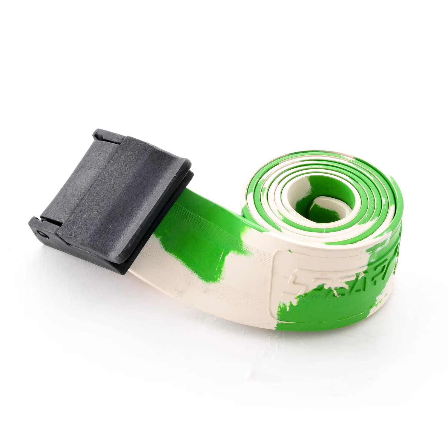 Spear Pro Weight Belt with Safety Buckle - White & Green for CrossFit, Powerlifting & Strength Training