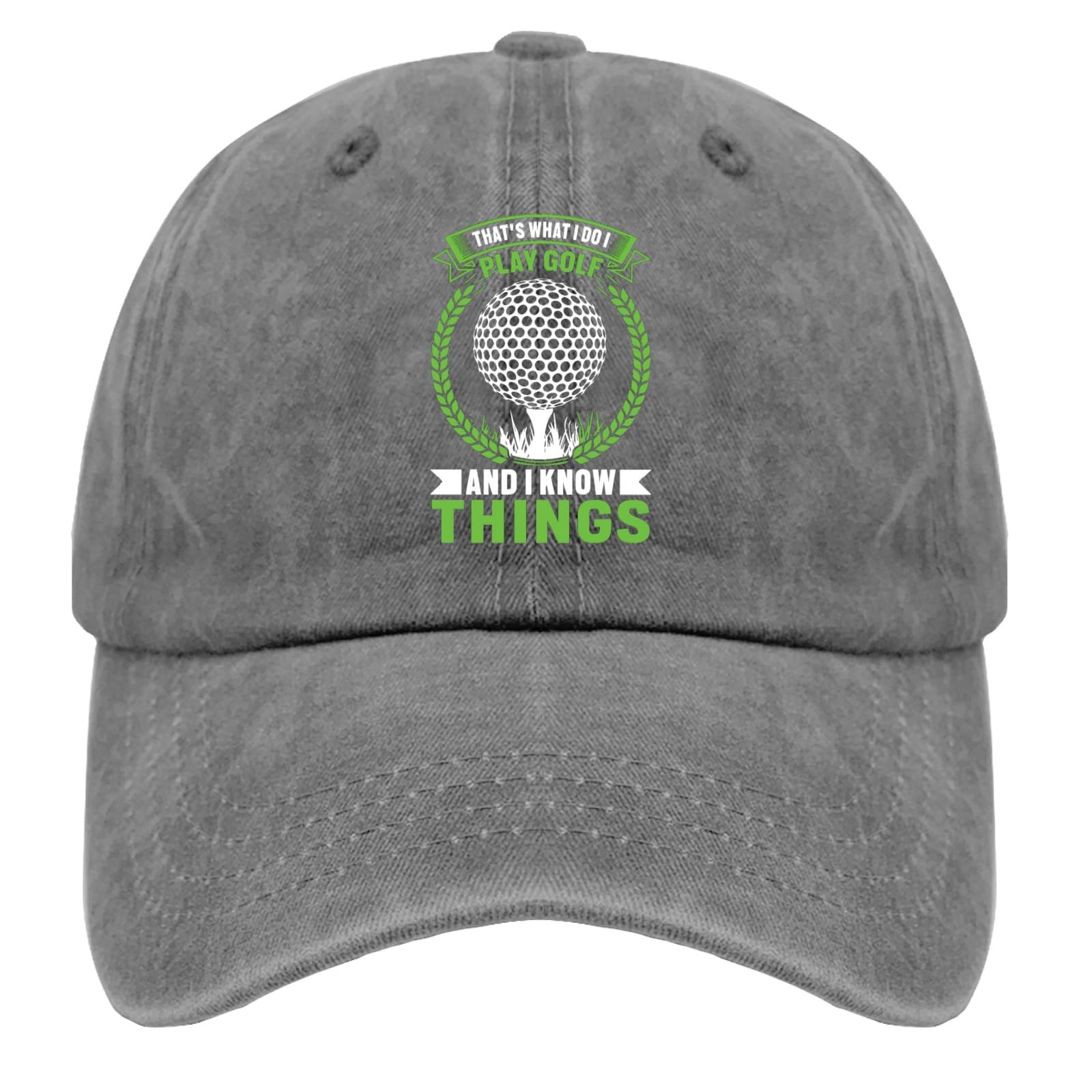 Funny Golf Dad Hat - 'That's What I Do I Play Golf & I Know Things' Baseball Cap for Men & Women | Perfect Golf Course & Casual Wear Accessory