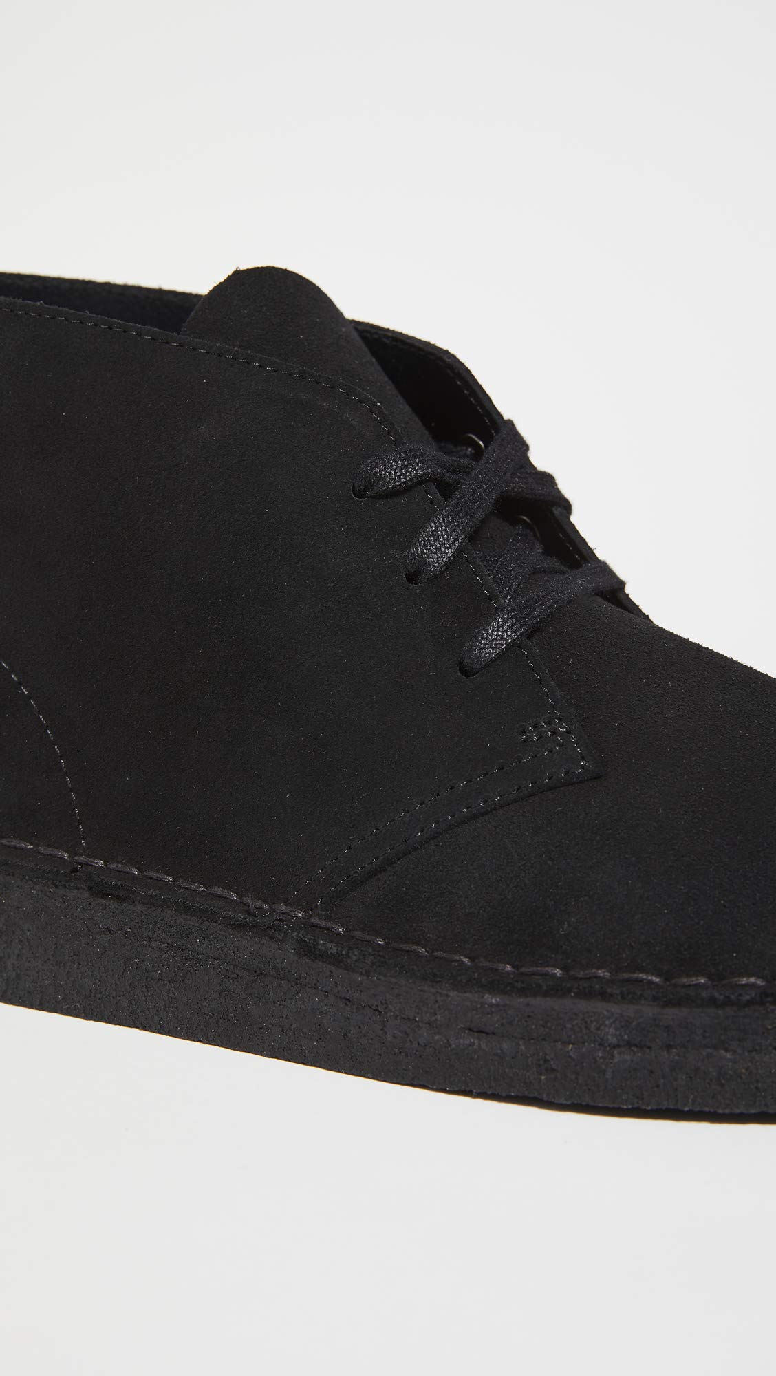 Clarks Men's Desert Coal Leather Chukka Boots - Comfortable Casual & Dress Shoes for Men | Perfect for Office, Travel & Outdoor Activities