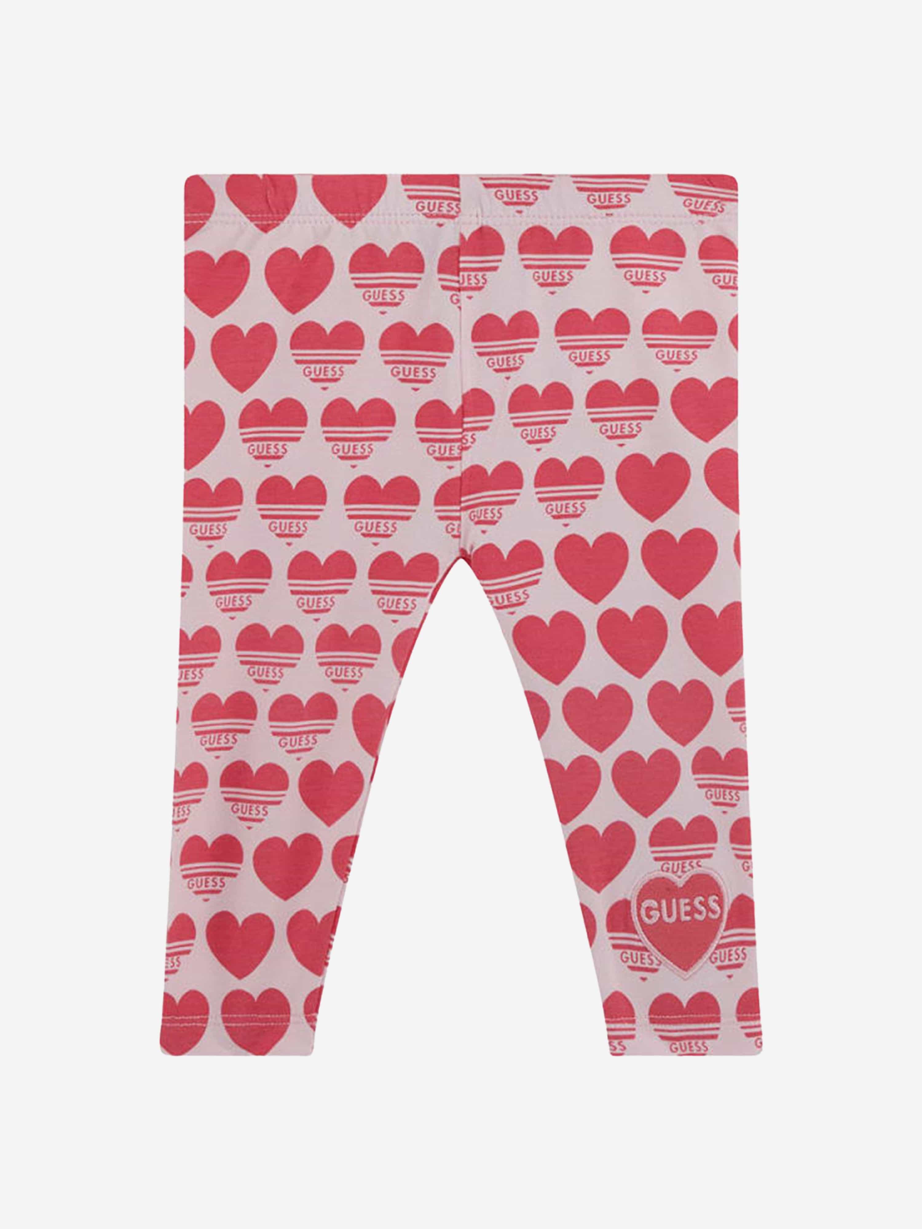Adorable Pink Baby Girls Legging Set - Soft & Stretchy Toddler Leggings for Playtime, Daycare & Comfort