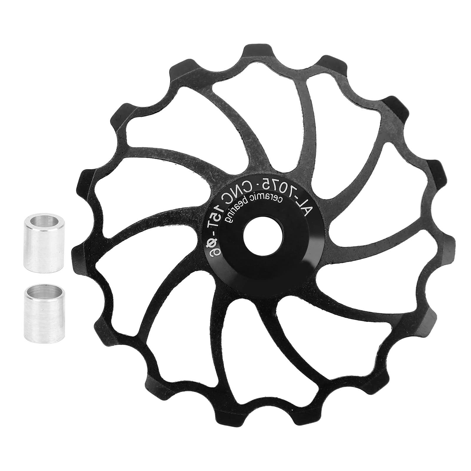 Aluminum Alloy Rear Derailleur Guide Roller for Mountain & Road Bikes - Durable Bike Chain Pulley Wheel for Smooth Shifting Performance | Perfect for MTB, Cycling Maintenance & Bike Upgrades