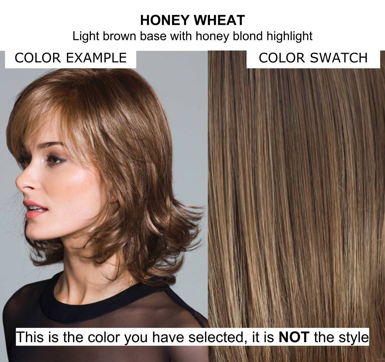 Scorpio PM Wig by Rene Paris - Honey Wheat | 5-Piece Bundle with Christy's Wigs Q&A Booklet, Travel Size Wig Shampoo & HD Comb | Perfect for Cosplay, Daily Wear & Travel