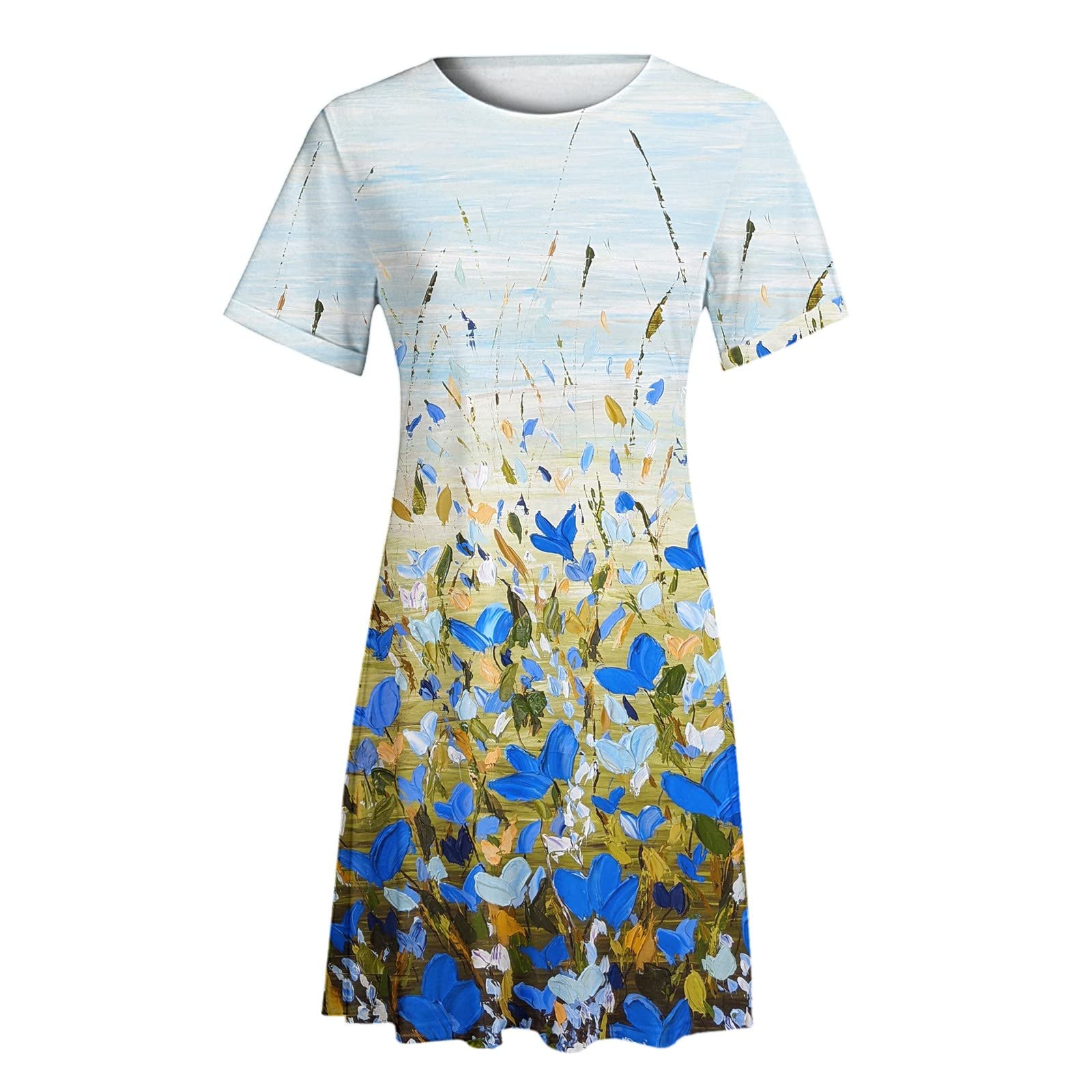 Elegant Vintage Floral Long Cocktail Dress for Women | Summer Fall Party & Wedding Guest Dress | Perfect for Evening Events, Bridal Showers & Special Occasions