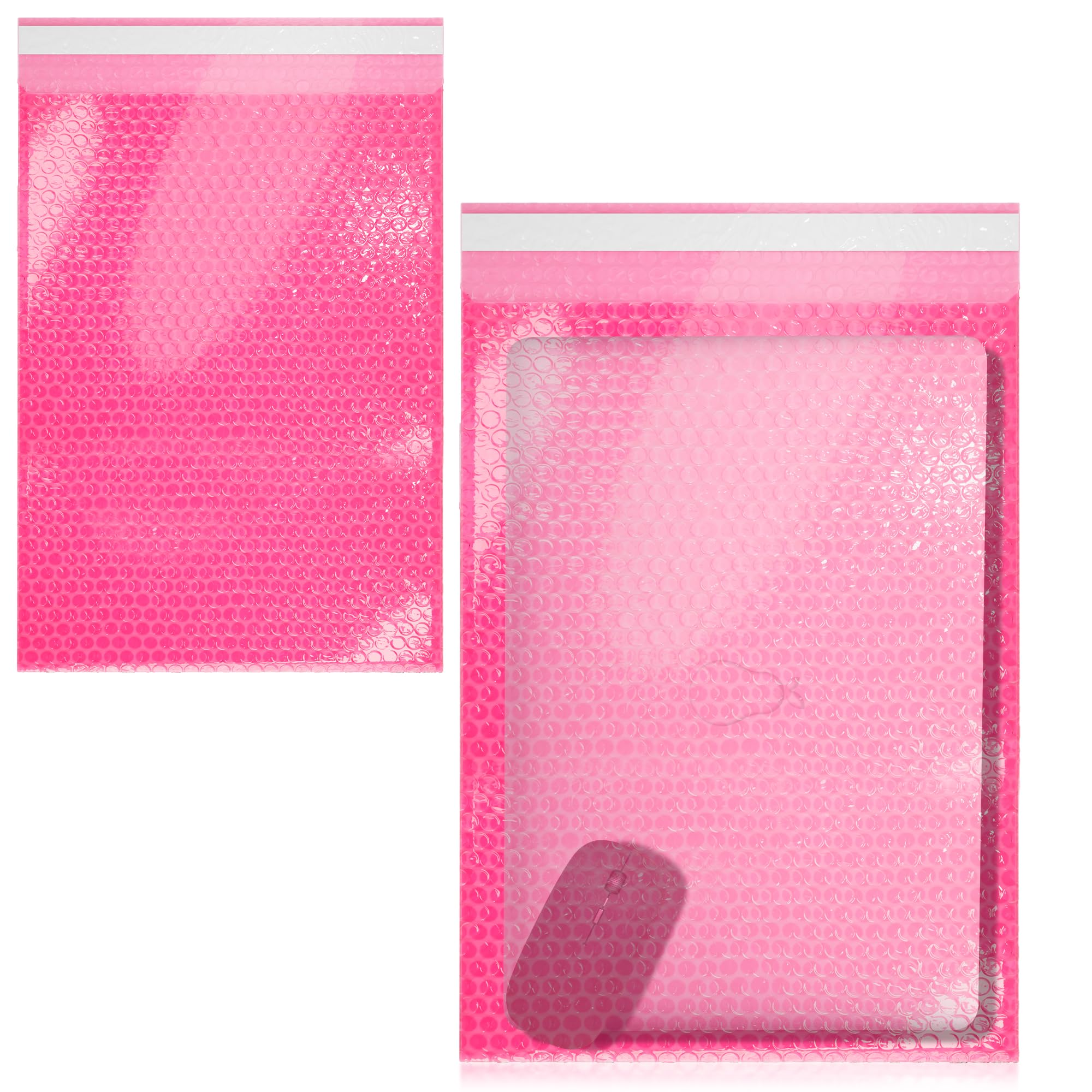 APQ 18x23.5 Inch Pink Anti Static Bubble Bags - Pack of 60 Polyethylene Self Seal Bubble Pouches for Electronics Shipping, Waterproof Cushioning Packaging for Phones, Laptops & Fragile Items - Ideal for Ecommerce, Amazon FBA & Online Store Protection