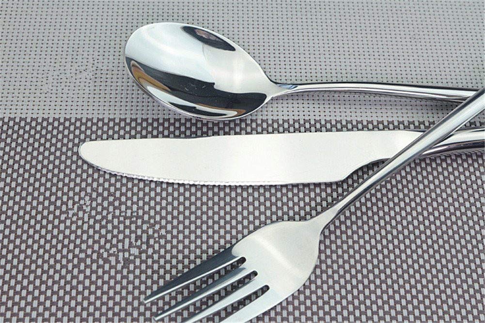 8-Piece Korean Stainless Steel Long Handle Spoon Set - Rice Spoon, Soup Spoon & Coffee Spoon - Durable Kitchen Utensils for Cooking, Serving & Dining - Perfect for Asian Cuisine, Restaurants & Home Use