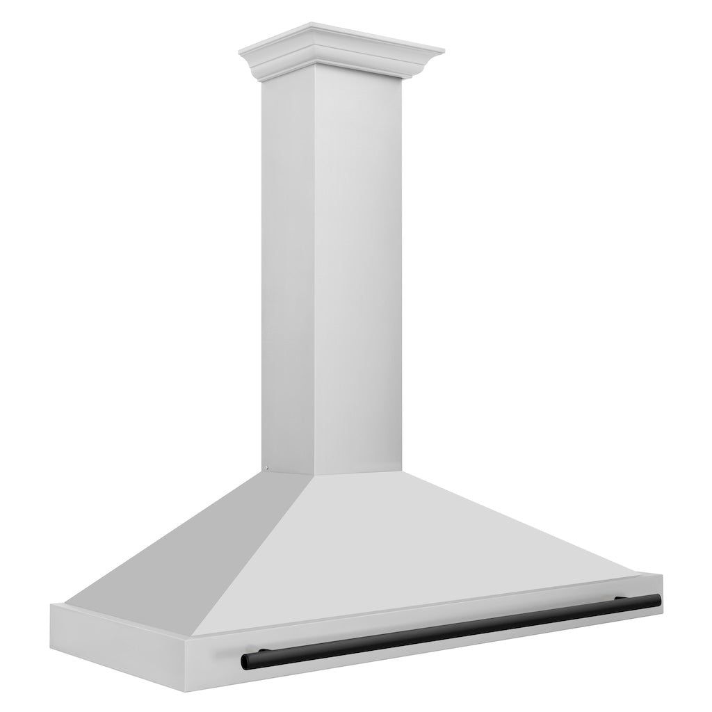ZLINE KB4STZ MB Autograph Edition Convertible Range Hood - Stainless Steel with Matte Black Accents | Professional Kitchen Ventilation for Modern Homes | Perfect for Gas Stoves, Cooking Areas & Open Concept Kitchens