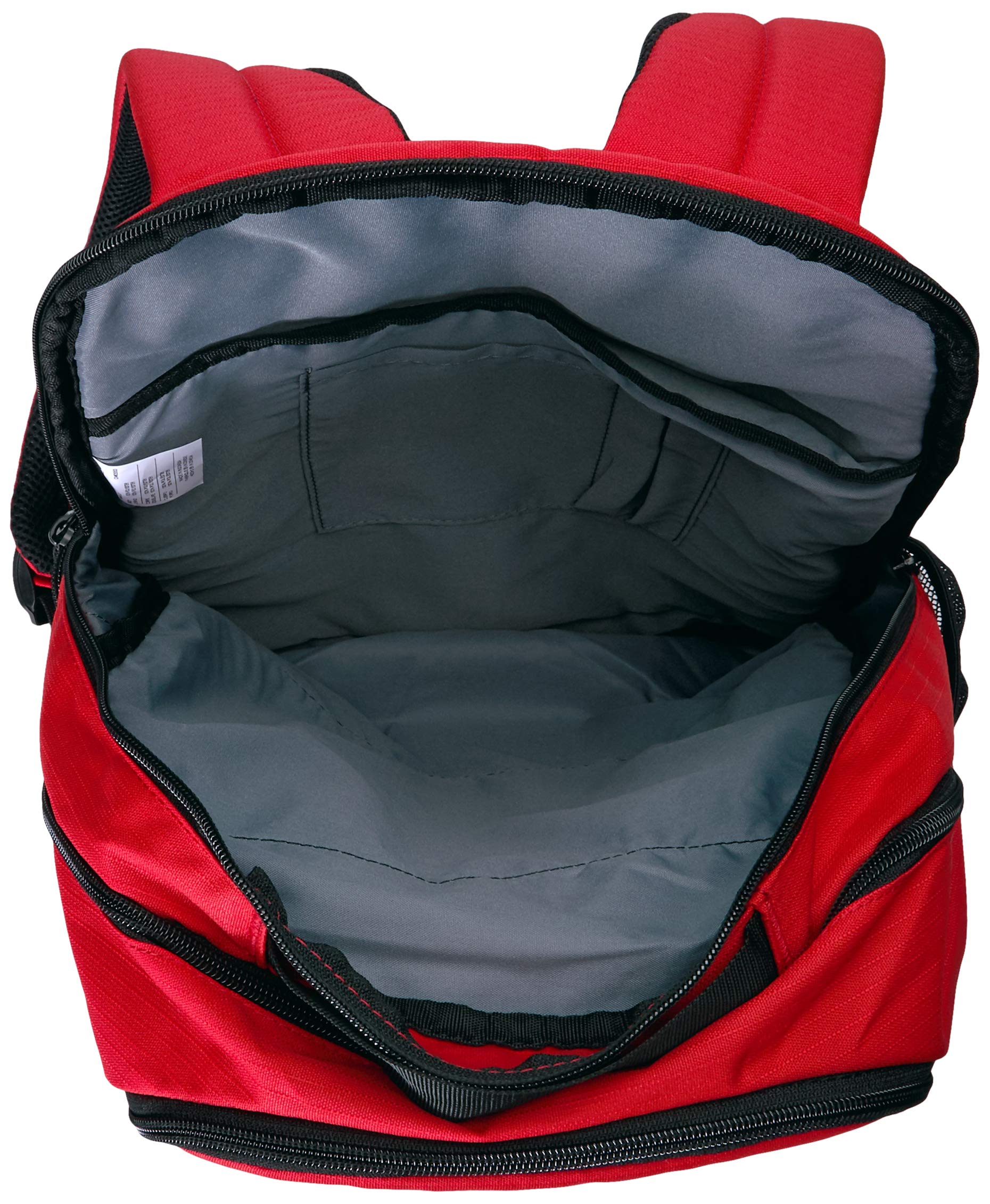 Nike Brasilia Medium Training Backpack for Women & Men - Water Resistant, Secure Storage - University Red/Black/White - Perfect for Gym, Work & Travel