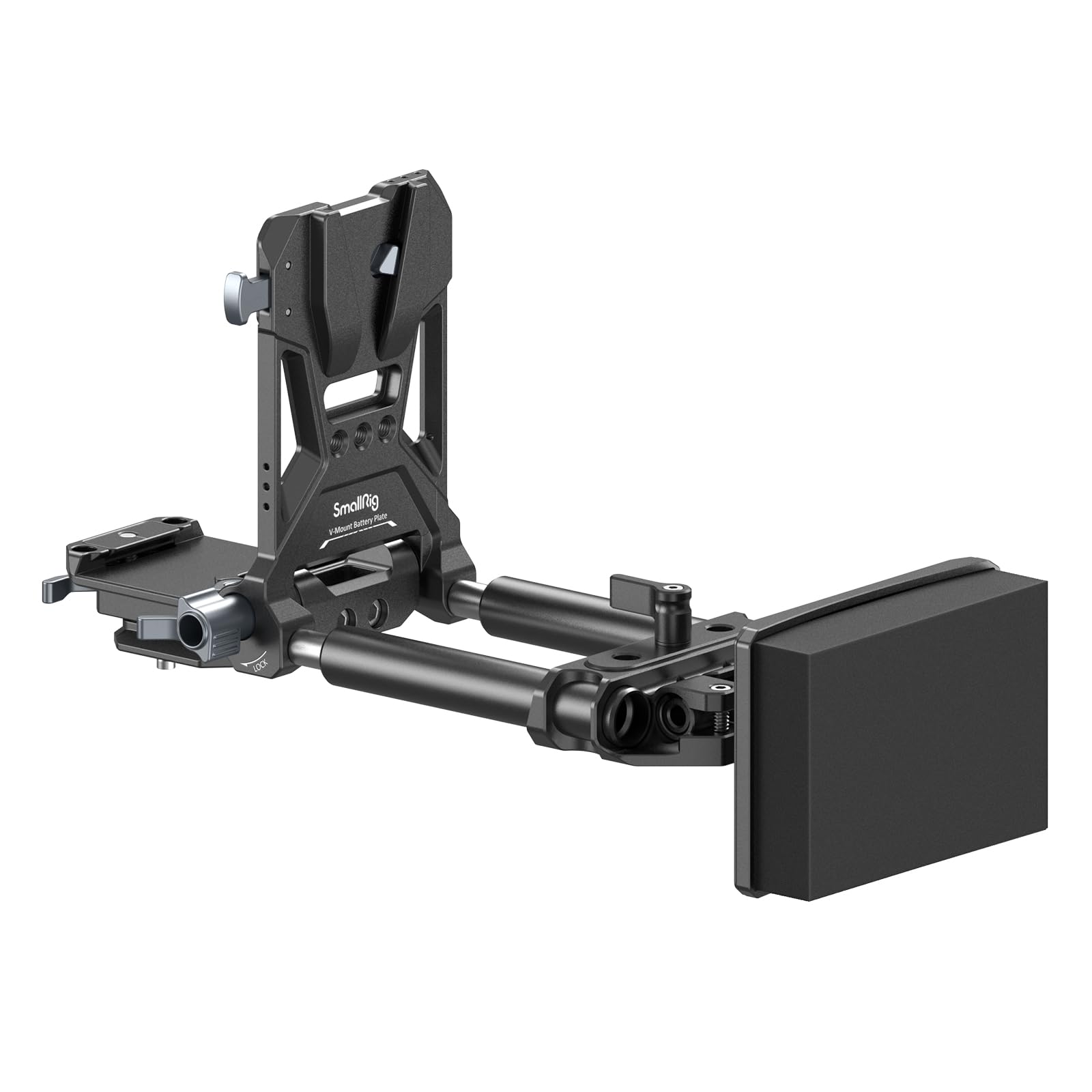 SmallRig 4063B V-Mount Battery Plate with Dual Quick Release - Compatible with DSLR Cameras, Gimbals & Tripods | Arca-Swiss Mount, 15mm Rods & Foldable Design for Professional Videography & Outdoor Shooting