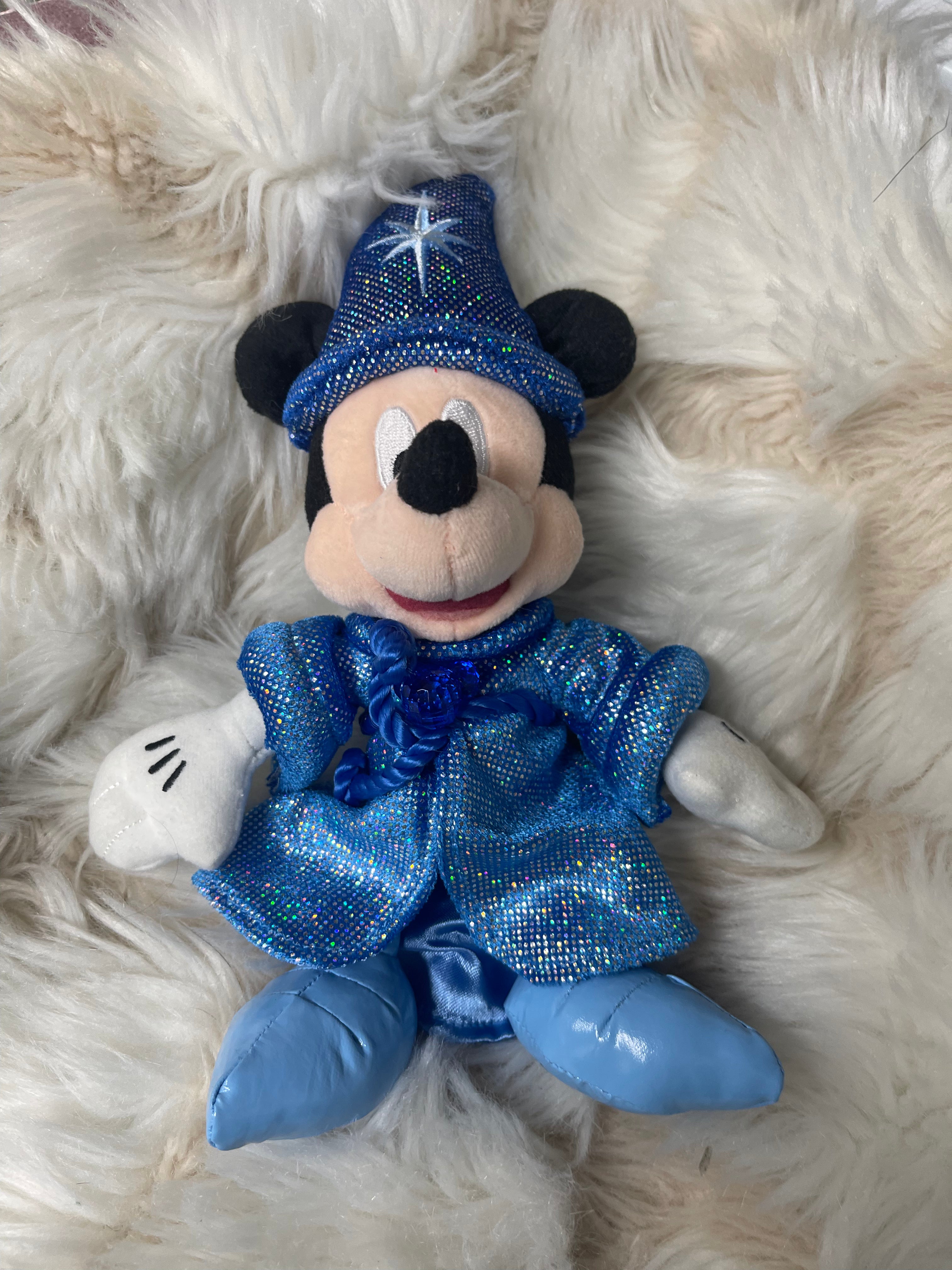Tokyo DisneySea Sorcerer Mickey Keychain Plush Badge - Cute Disney Collectible for Bags, Backpacks & Gifts